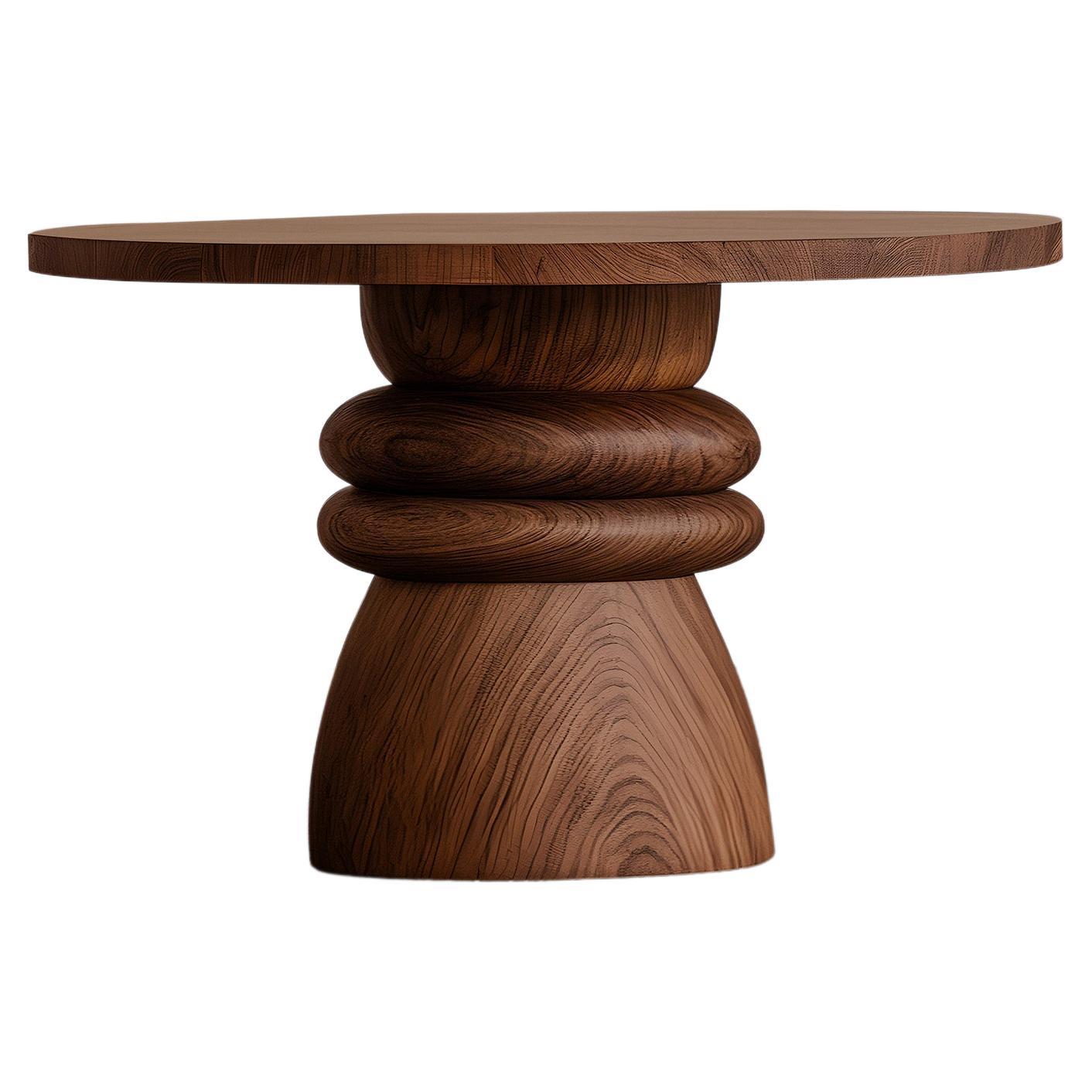 Joel Escalona's Elefante Beistelltisch 8, Hefty Organic Look, Nussbaumholz