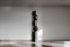 Joel Escalona's Masterpiece in Elegant Dark Black Solid Wood, Still Stand No100