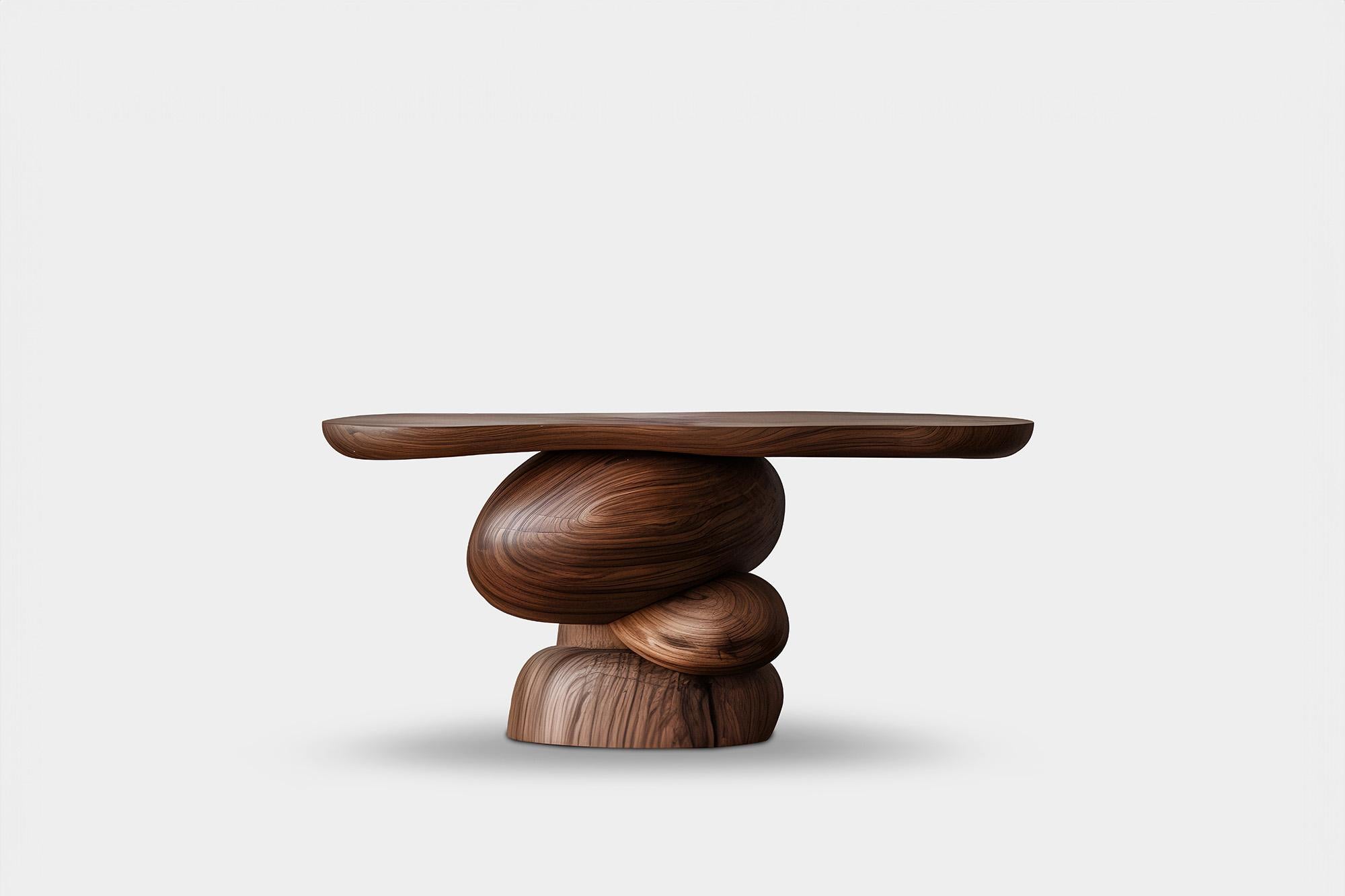 Joel Escalona's NONO Elefante Table 40, Wood Spheres, Elegant Lines In New Condition For Sale In Ciudad de México, CDMX