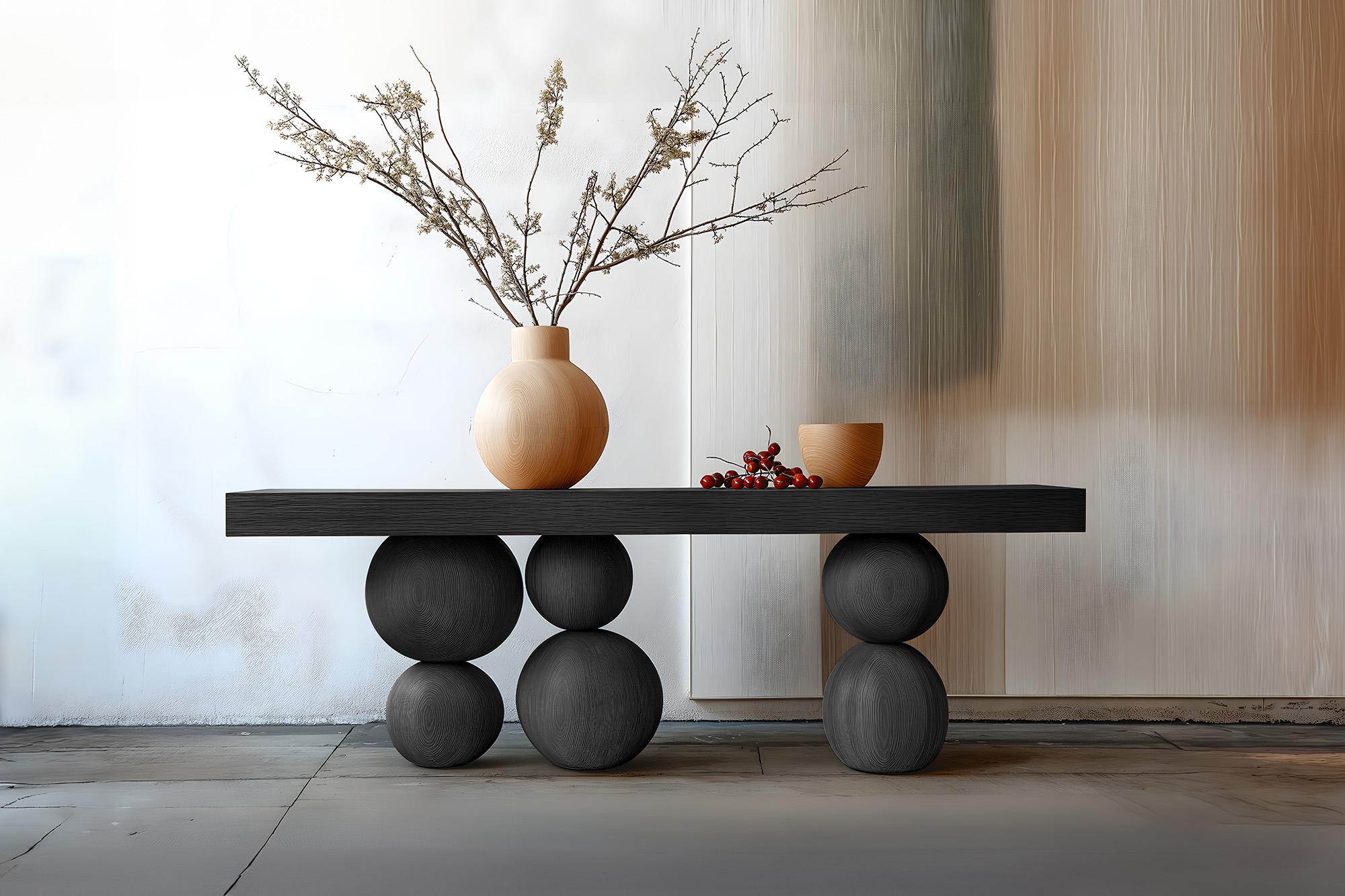 Joel Escalona's NONO Elefante Table 60, Smooth Solid Wood, Sleek Style In New Condition For Sale In Ciudad de México, CDMX