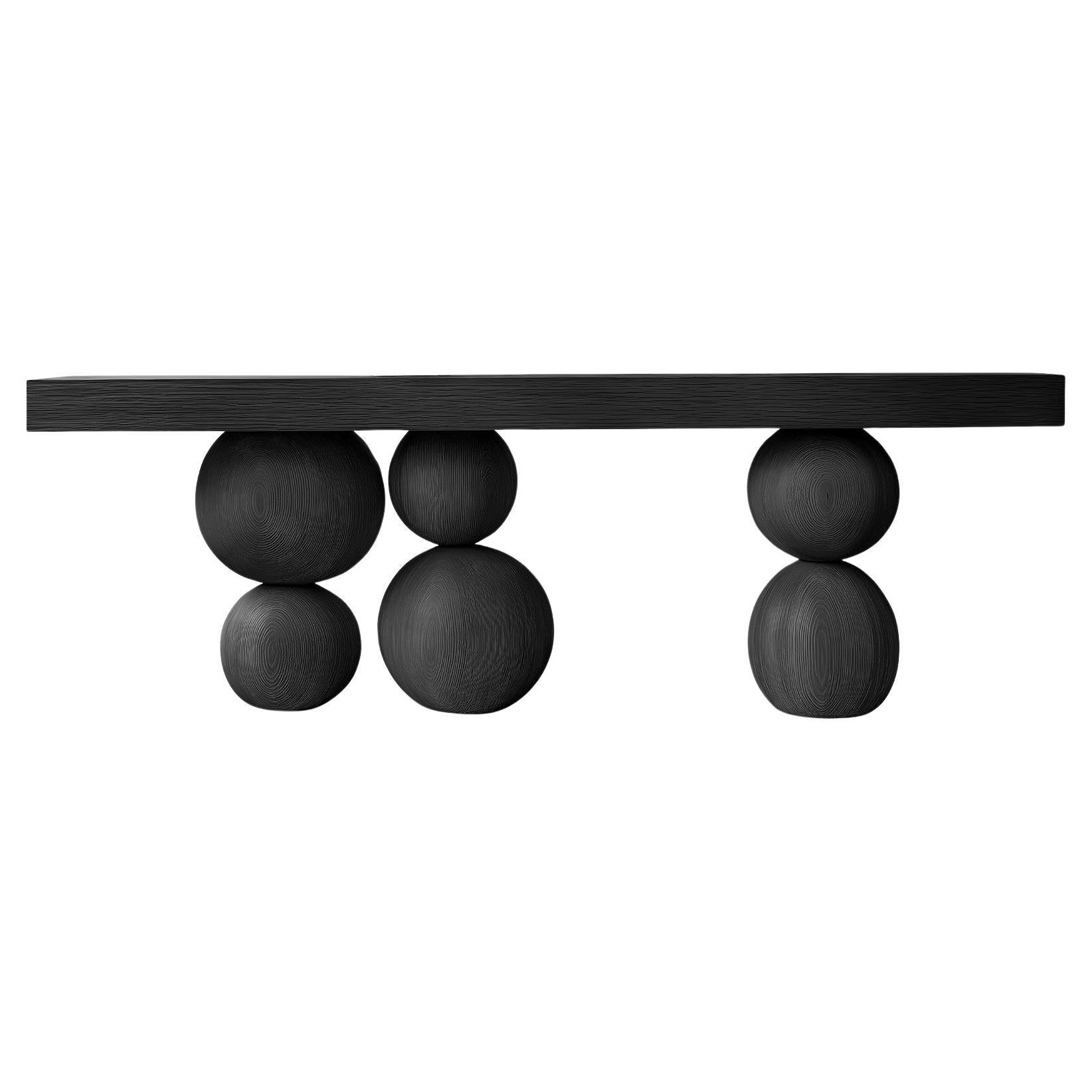 Joel Escalona's NONO Elefante Table 60, Smooth Solid Wood, Sleek Style