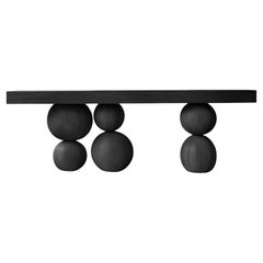 Joel Escalona's NONO Elefante Table 60, Smooth Solid Wood, Sleek Style