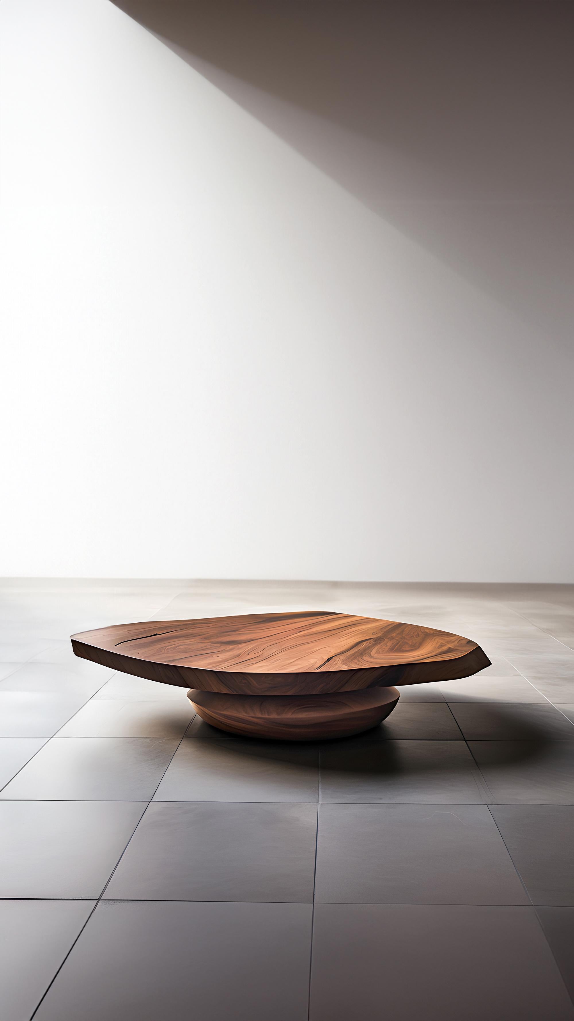Contemporary Joel Escalona's Round Solace 50: Solid Walnut Elegance and Quality For Sale