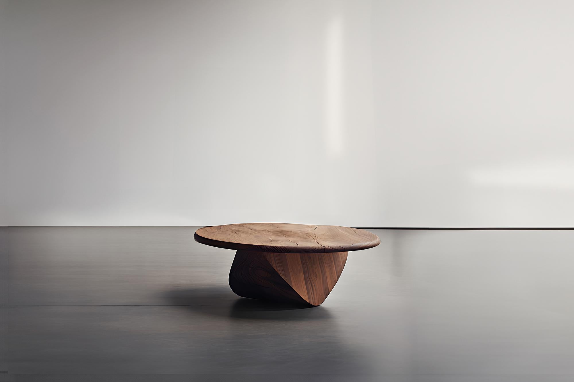 Mexican Joel Escalona's Solace 38: Timeless Solid Wood, Round Design For Sale