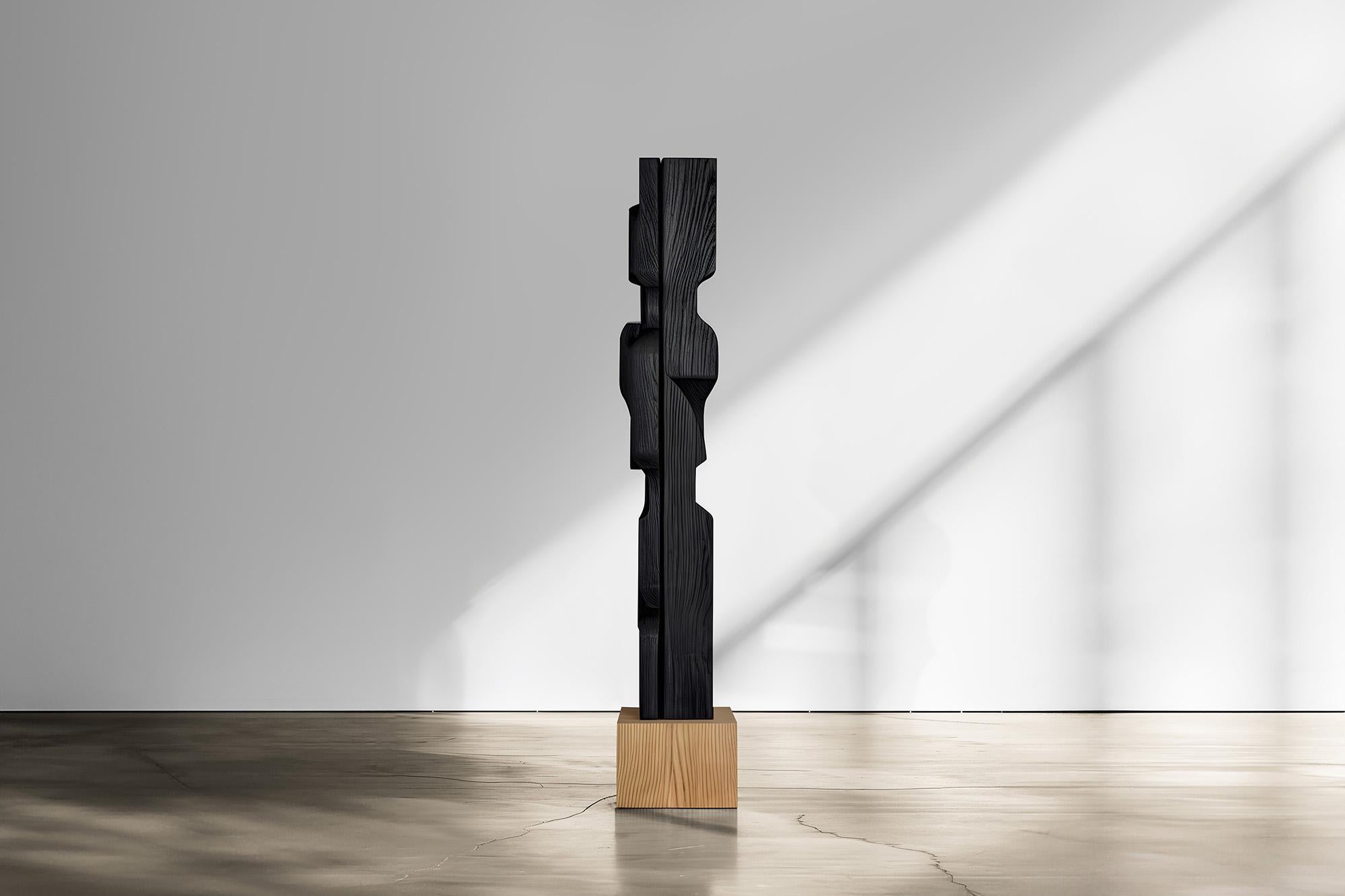 Mid-Century Modern La force invisible de Joel Escalona n°49 : sculpture en bois massif, table d'art en vente