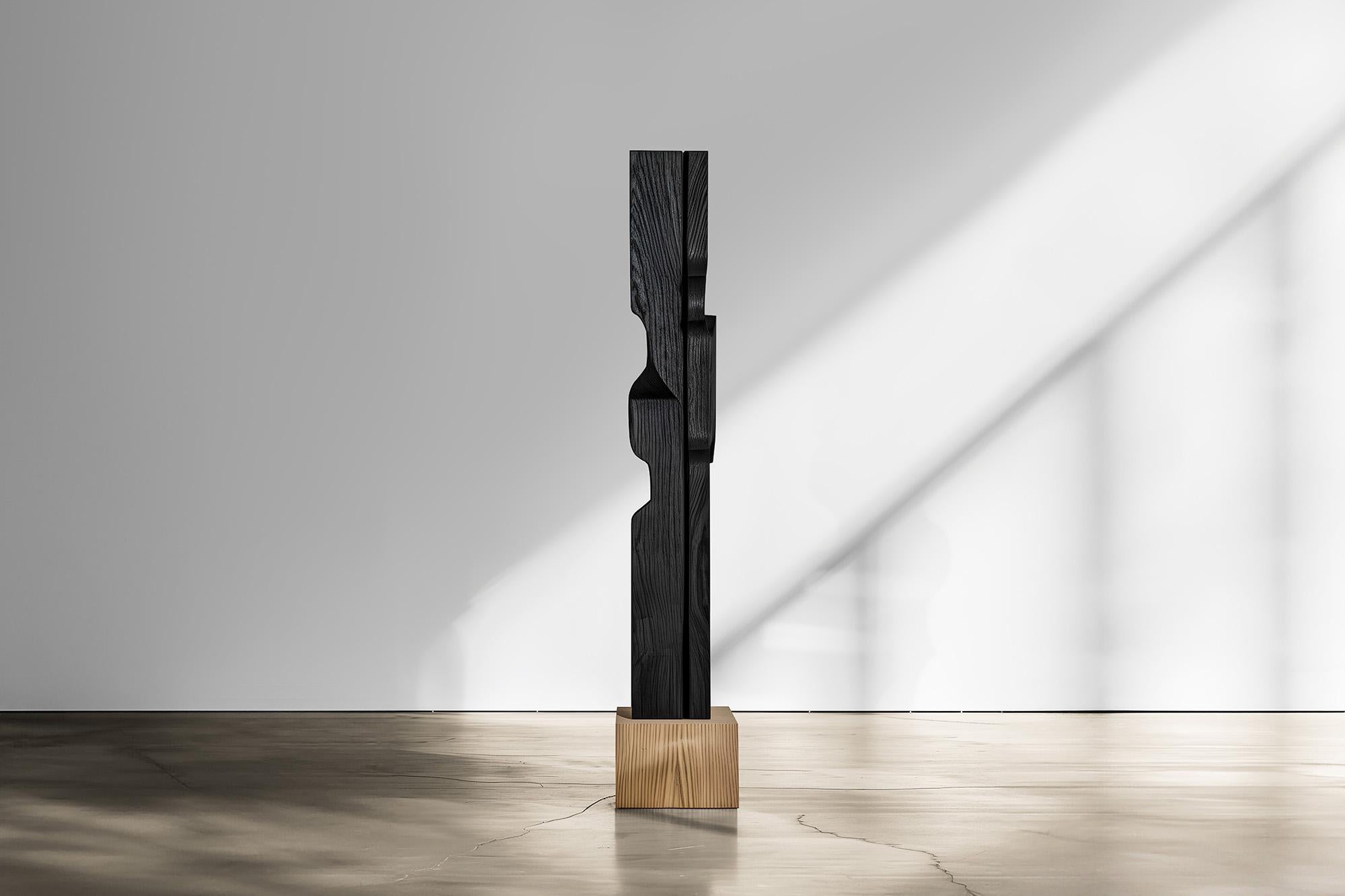 Mexicain La force invisible de Joel Escalona n°49 : sculpture en bois massif, table d'art en vente