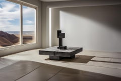 Joel Escalona's Unseen Force #51: Tisch aus Massivholz mit Skulpturbezug
