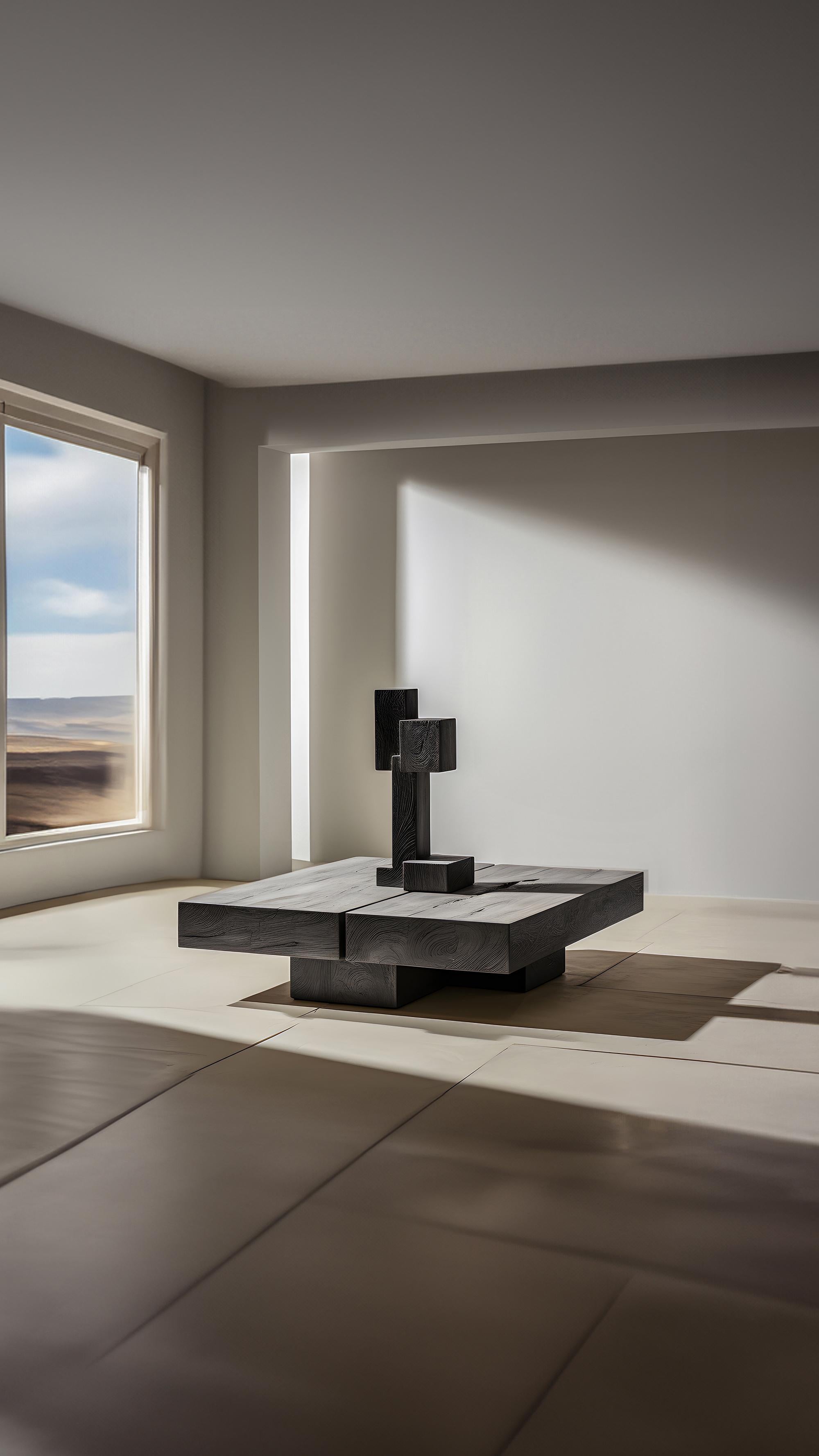 Mexicain Joel Escalona's Unseen Force #51 : Table en bois massif ornée de sculptures en vente