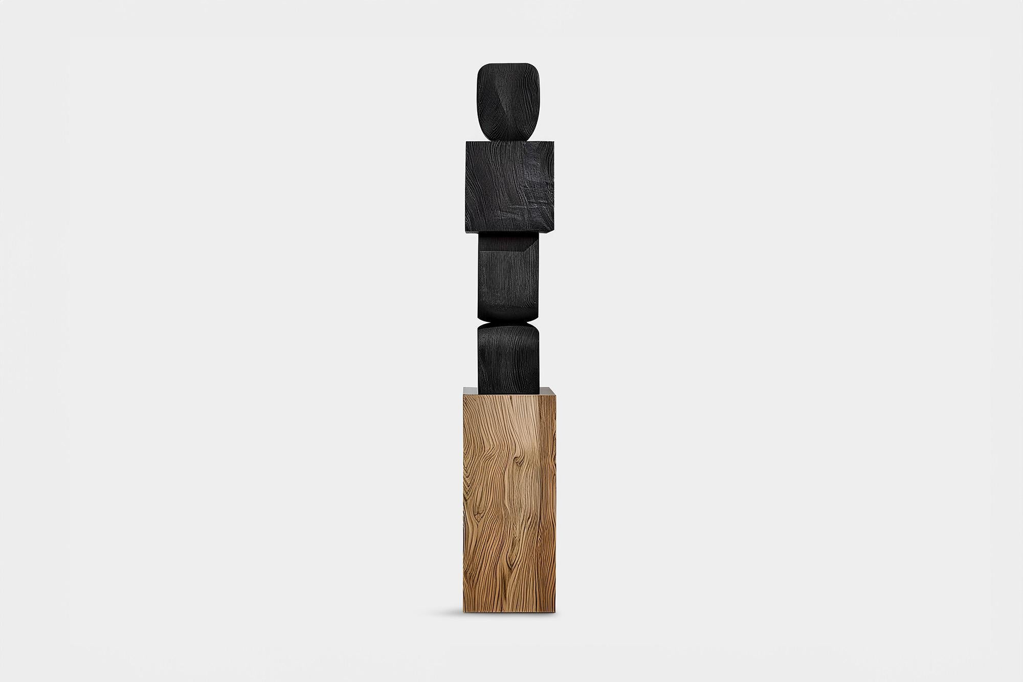 Joel Escalona's Unseen Force #57: Solid Oak Table, Sculptural Presence
———
This monolithic sculpture, designed by the talented Artist Joel Escalona, is a towering example of beauty in craftsmanship. Hand and digital machine made; the standing
