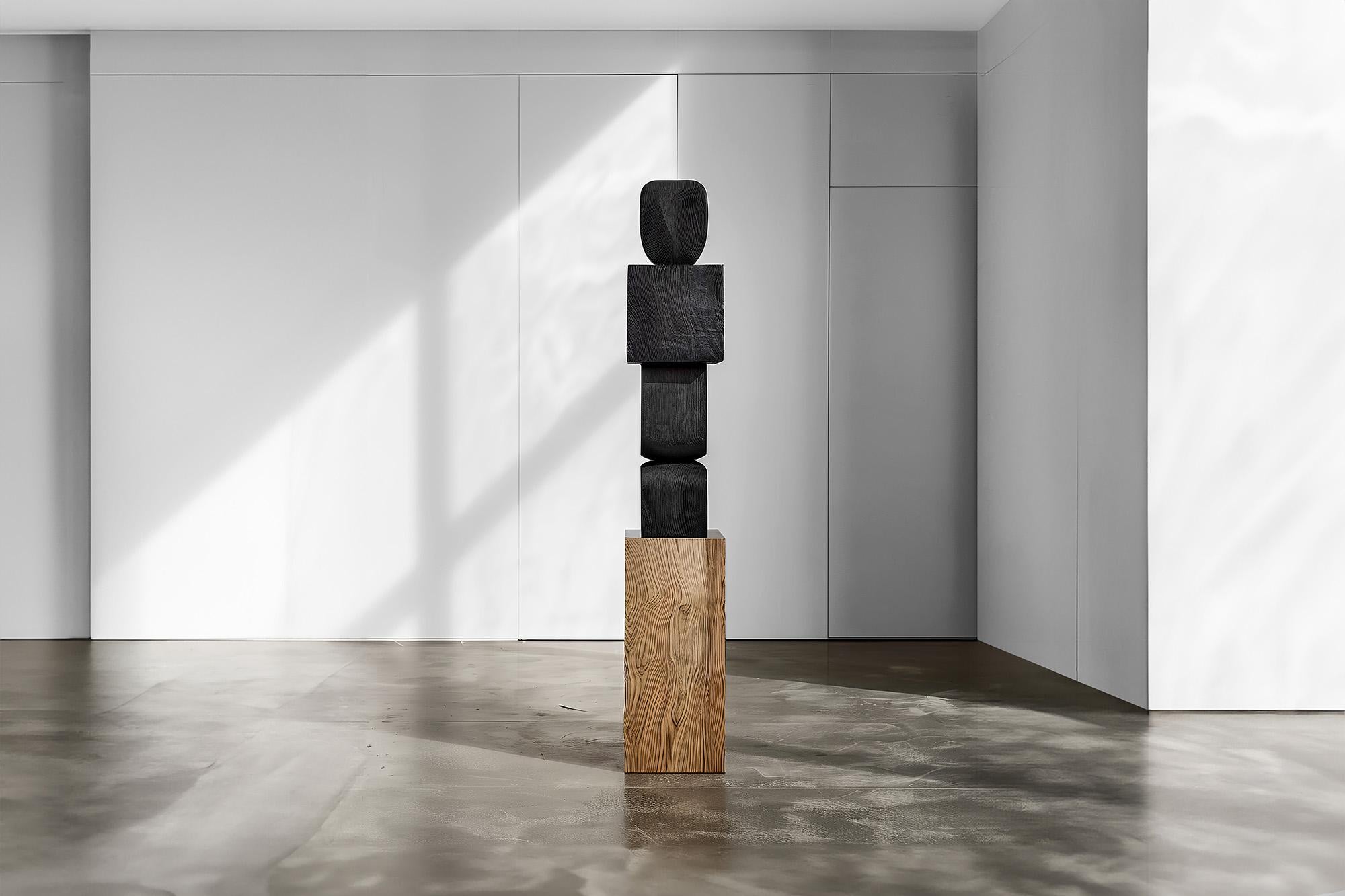 Mid-Century Modern Joel Escalona's Unseen Force #57: Solid Oak Table, Sculptural Presence For Sale