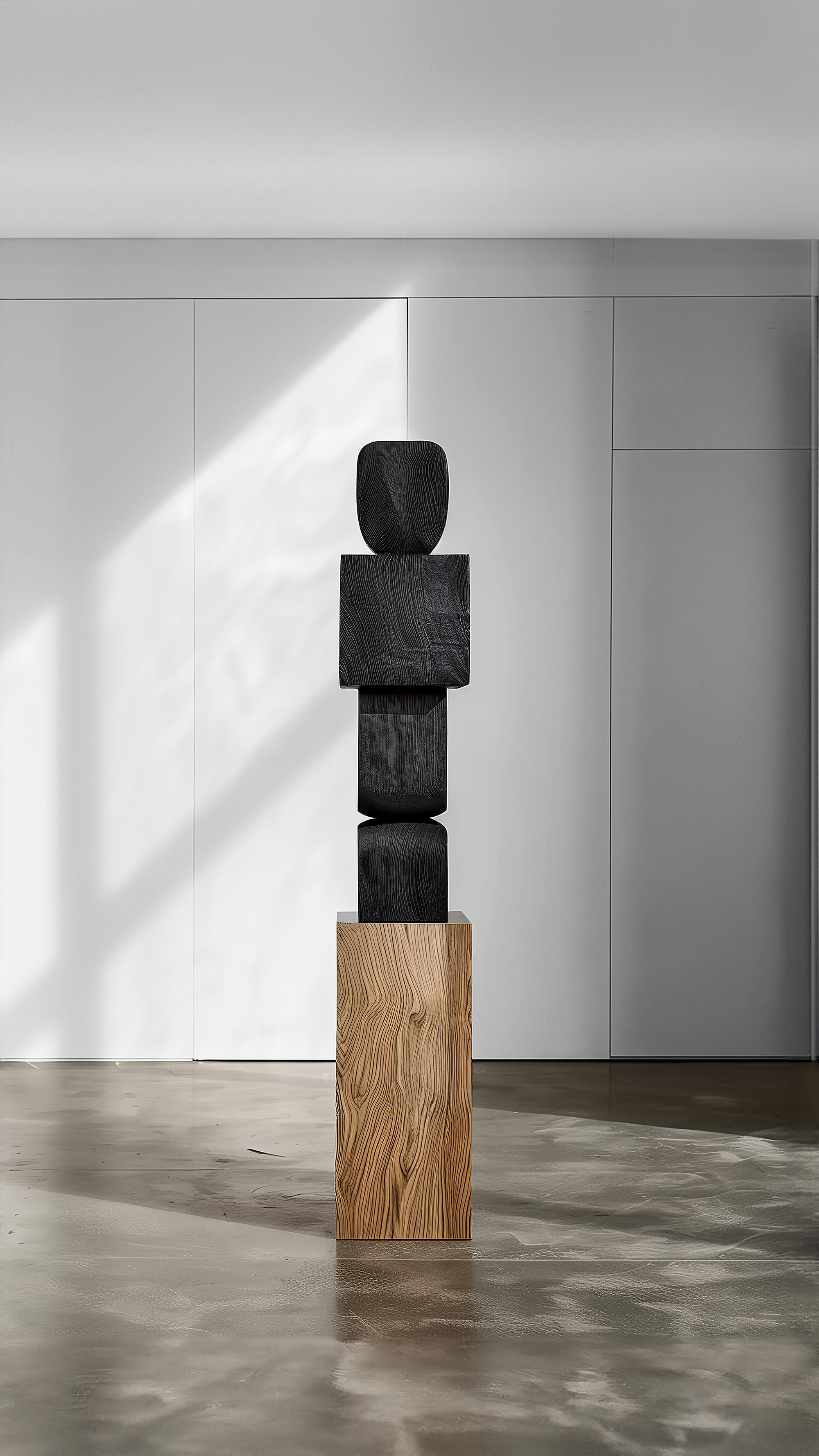 Mexican Joel Escalona's Unseen Force #57: Solid Oak Table, Sculptural Presence For Sale