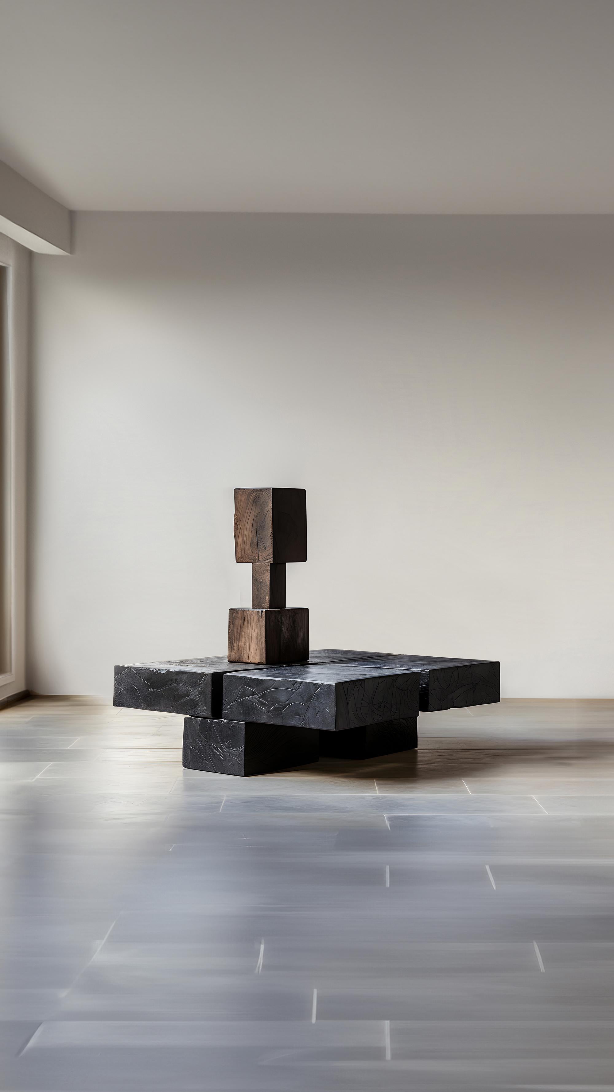Joel Escalona's Unseen Force #57: Solid Oak Table, Sculptural Presence In New Condition For Sale In Estado de Mexico CP, Estado de Mexico