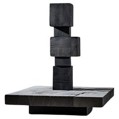 La force invisible de Joel Escalona n°59 : sculpture de table basse en chêne massif