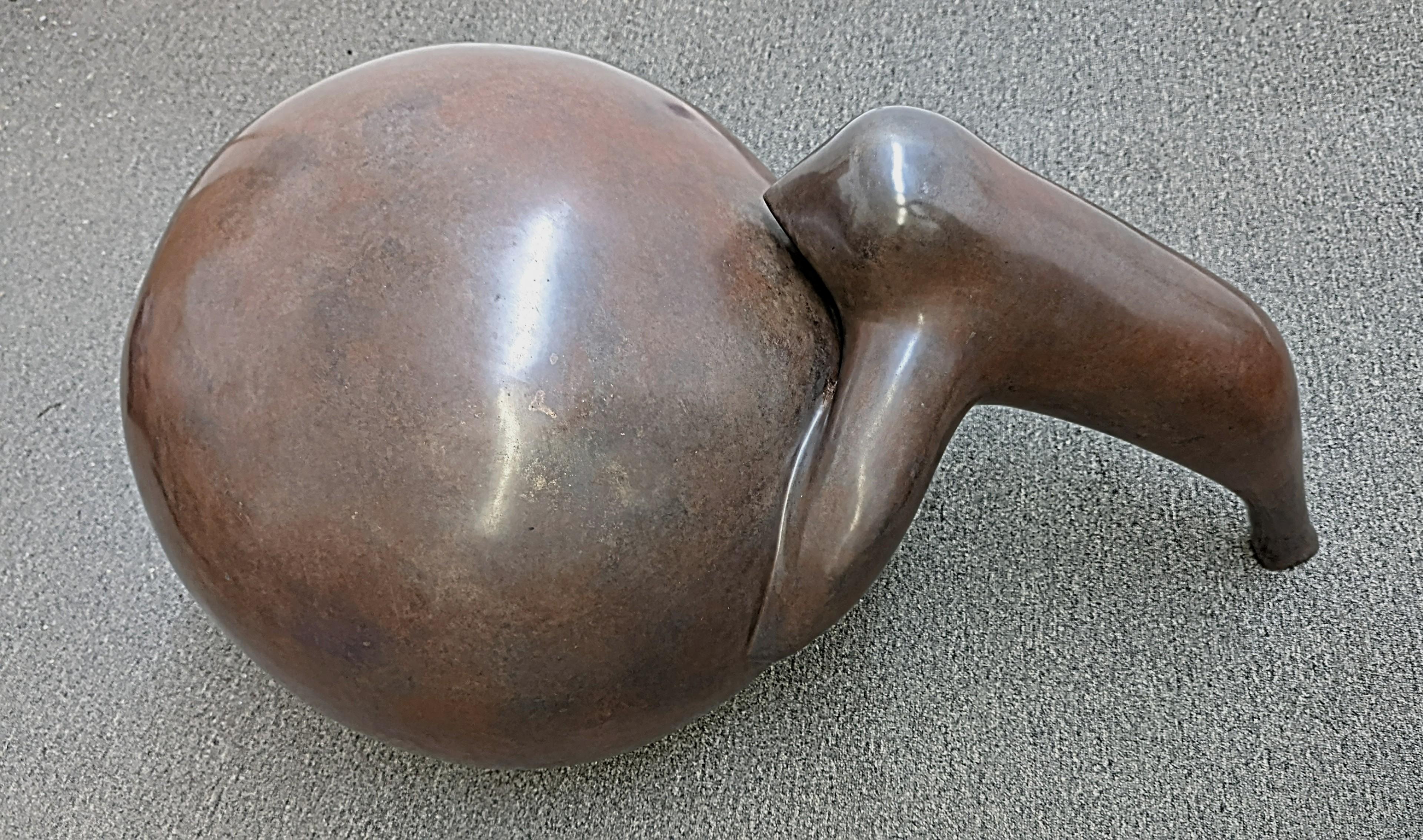 Cast Joel Fisher, Baby Seal with Ball, Bronze Sculpture For Sale