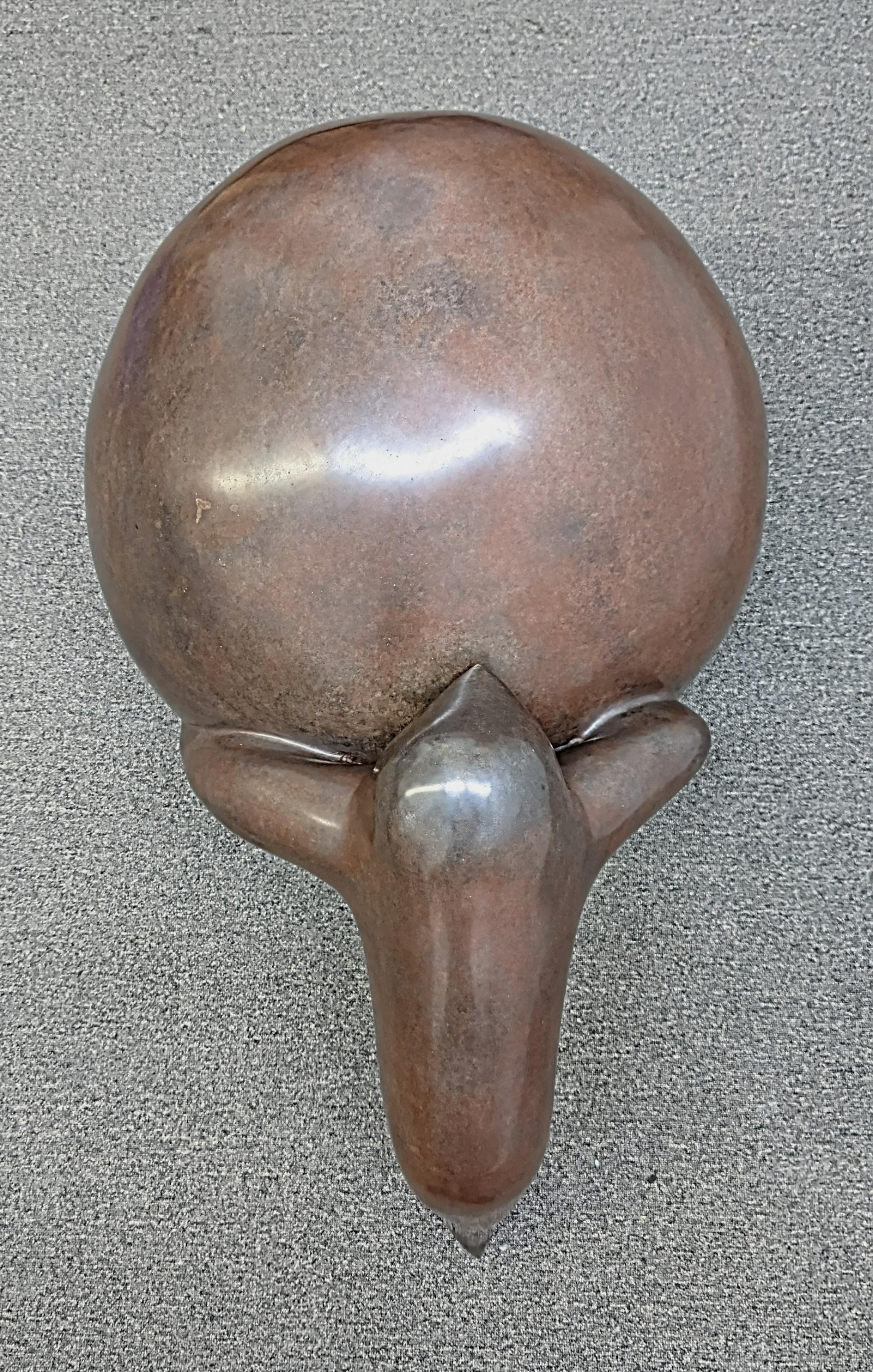 Late 20th Century Joel Fisher, Baby Seal with Ball, Bronze Sculpture For Sale