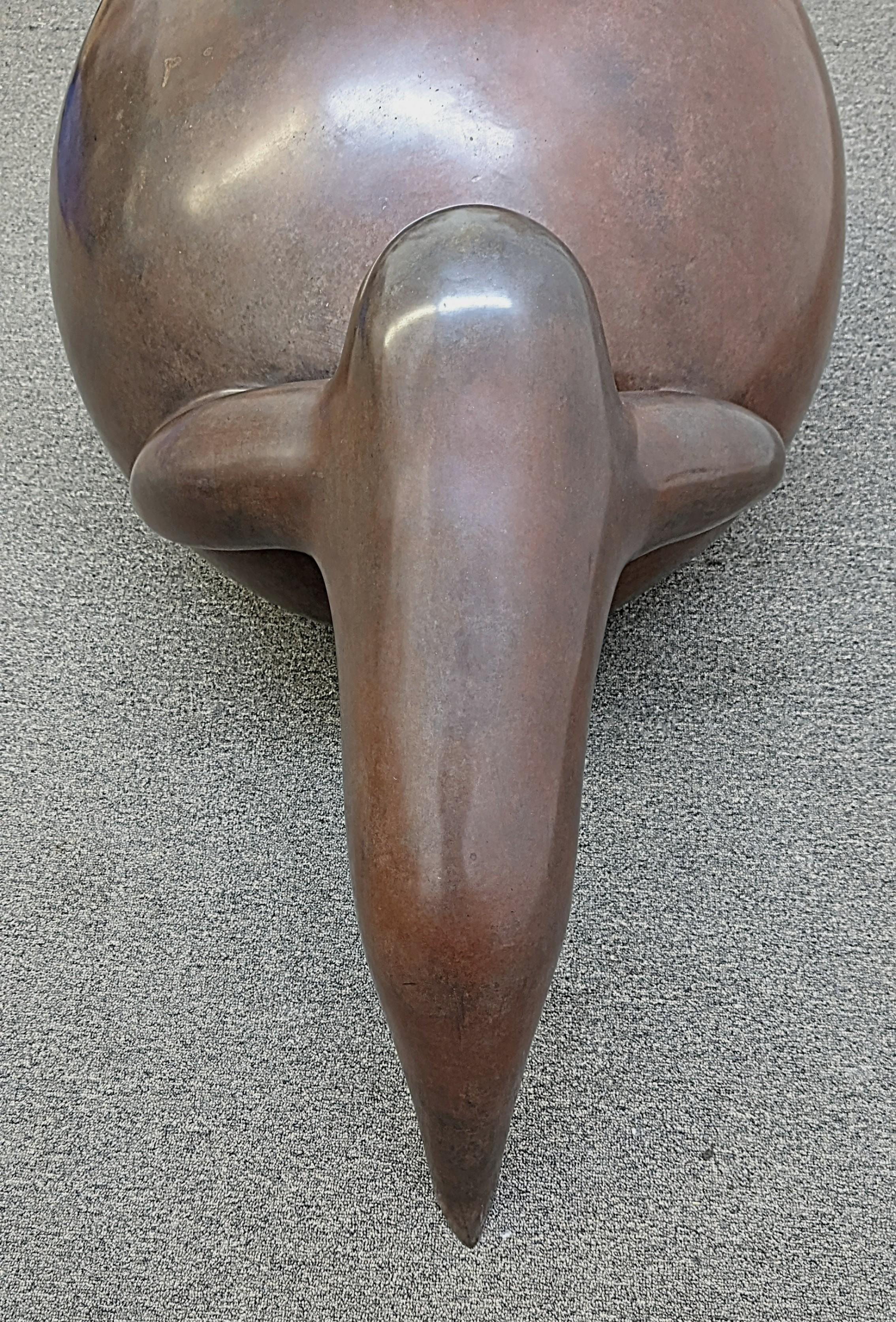 Joel Fisher, Baby Seal with Ball, Bronze Sculpture For Sale 1
