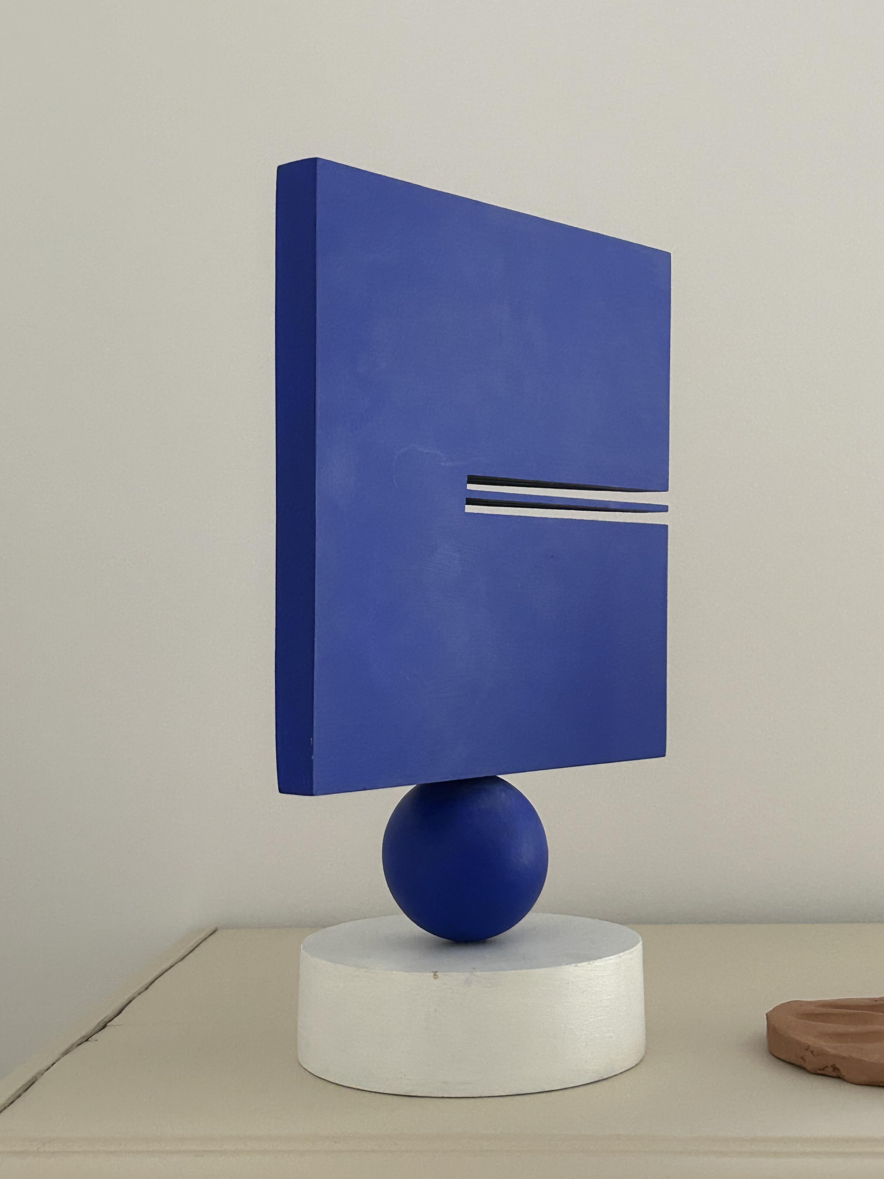 Joel Froment, S, quadrato blu, 2007, acrilico su materiale composito in vendita 10
