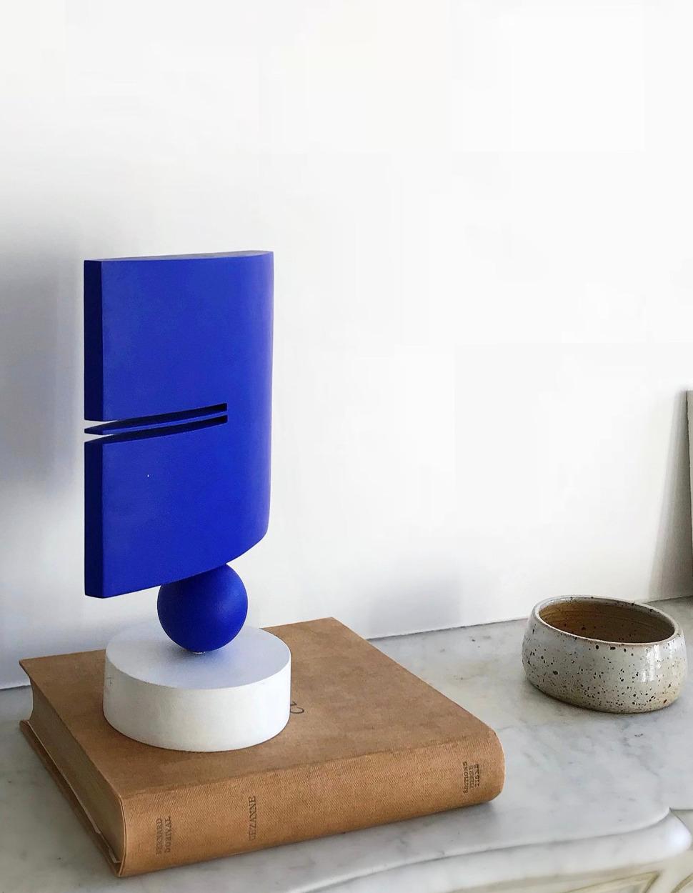 Joel Froment, S, quadrato blu, 2007, acrilico su materiale composito in vendita 1