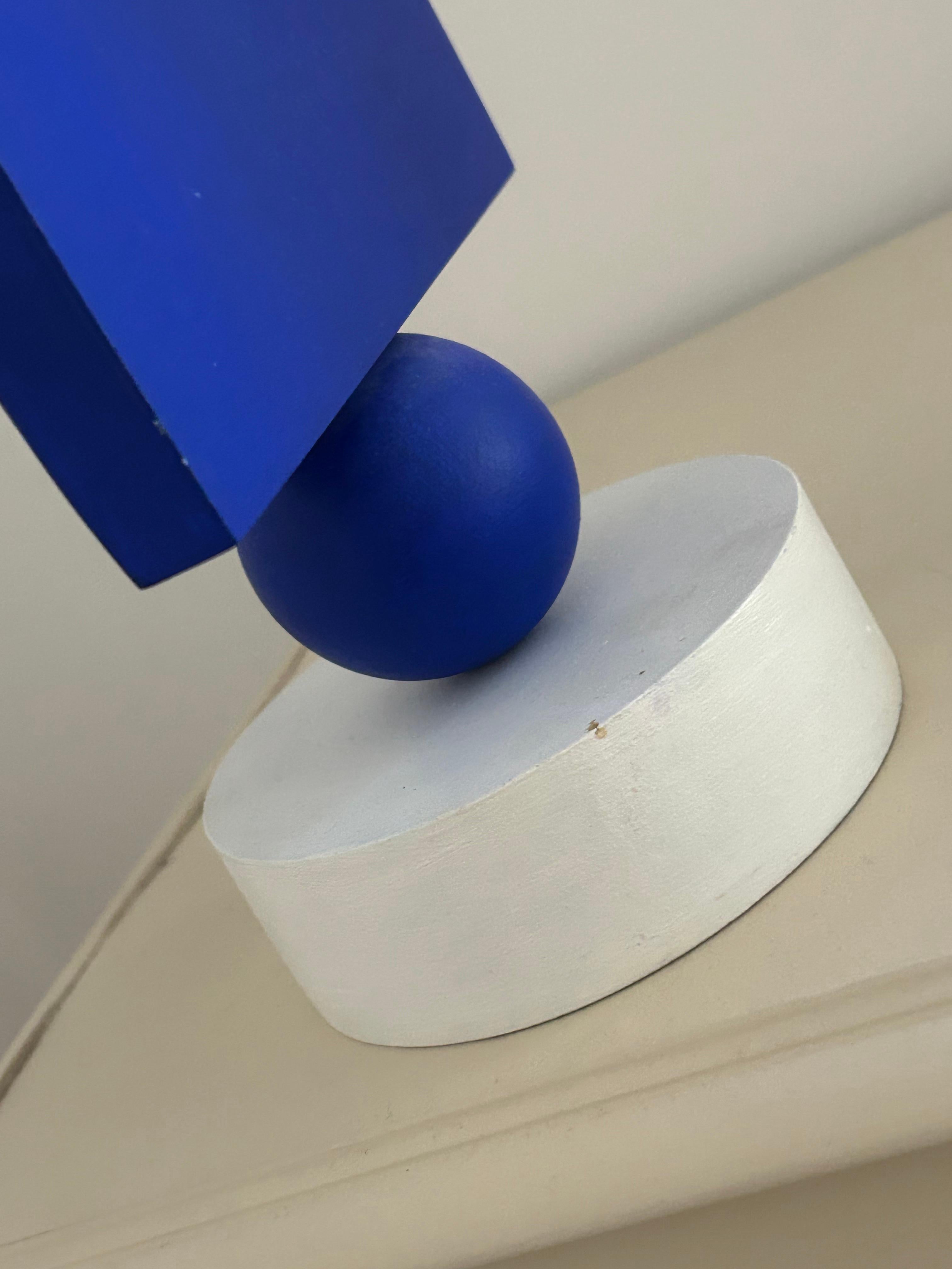 Joel Froment, S, quadrato blu, 2007, acrilico su materiale composito in vendita 4