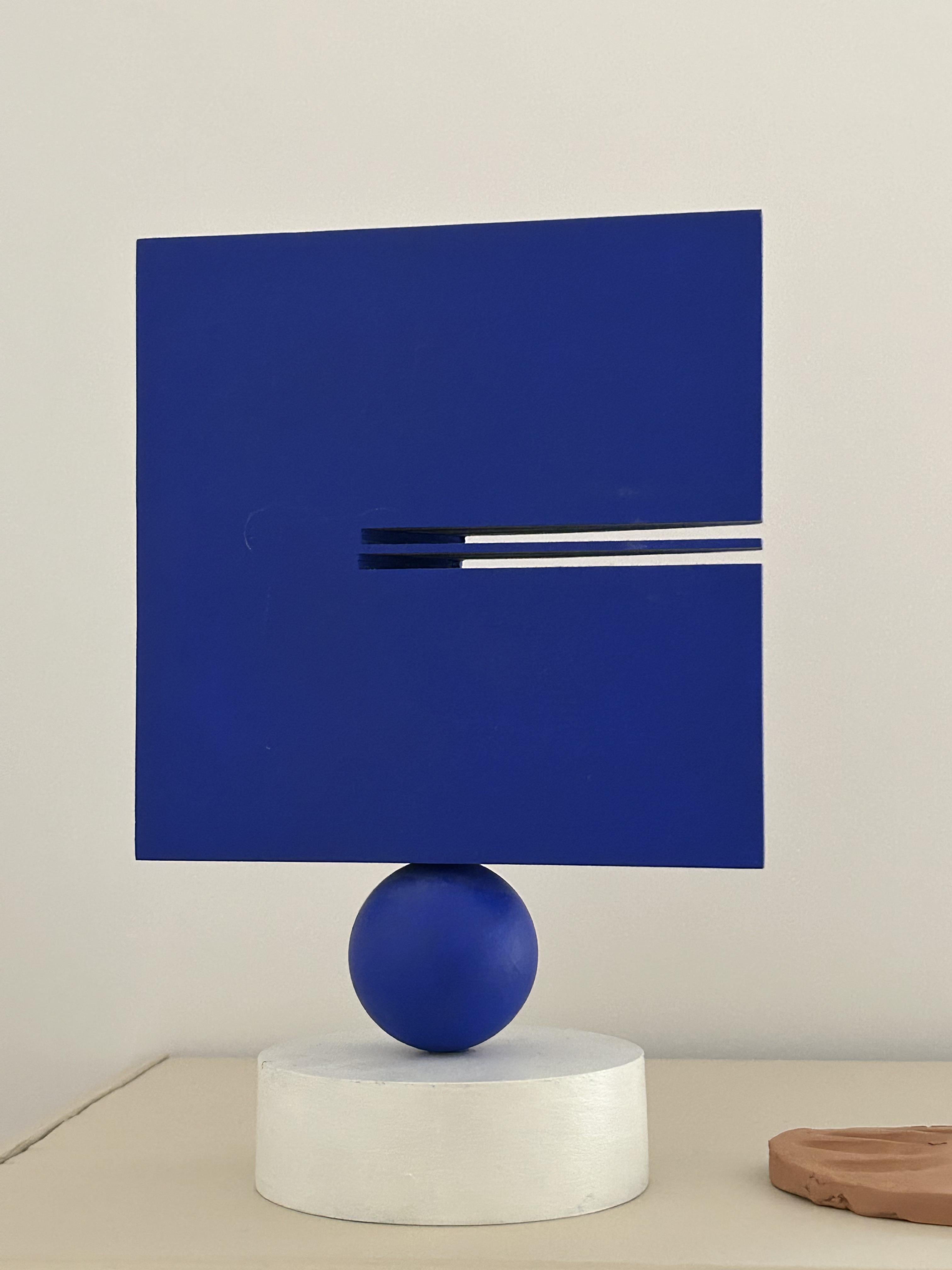 Joel Froment, S, quadrato blu, 2007, acrilico su materiale composito in vendita 8