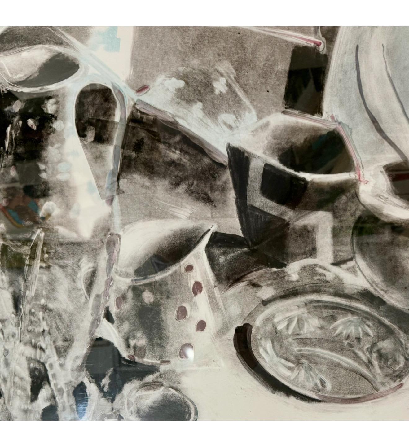 Großes modernes Joel Janowitz Bostoner Monotypie-Monogramm-Monogramm-Gemälde Piranesi-Serie im Angebot 10
