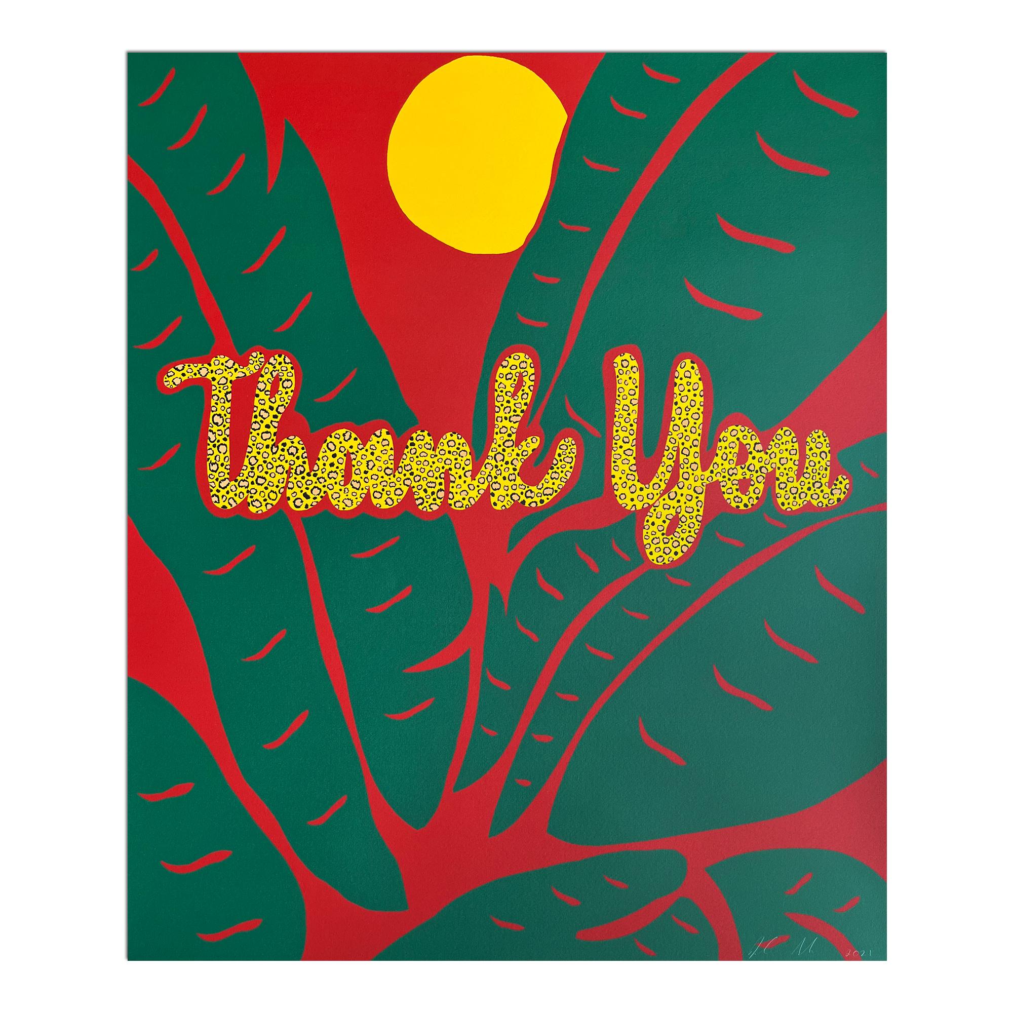 Joel Mesler, Thank You - Screenprint in Colors, Contemporary Art, Signed Print