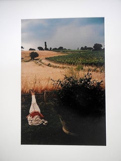 Tuscany, Sleeping Woman, 1996 Large Vintage Color Photograph C-Print Signed