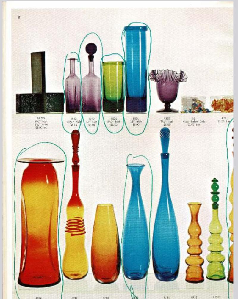 Joel Myers para Blenko Pareja de sujetalibros cúbicos de cristal, 1967 en venta 5