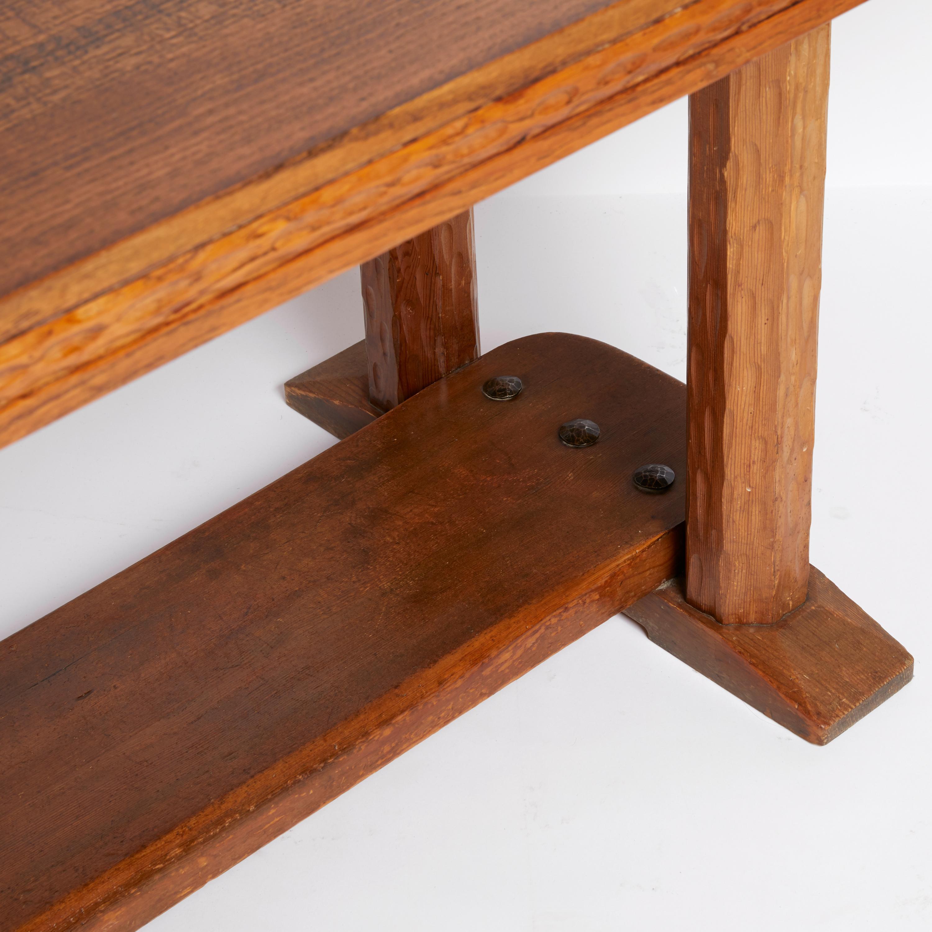 Scandinavian Modern Joel Norborg, Library Table, Oak & Oak, Sweden, 1910