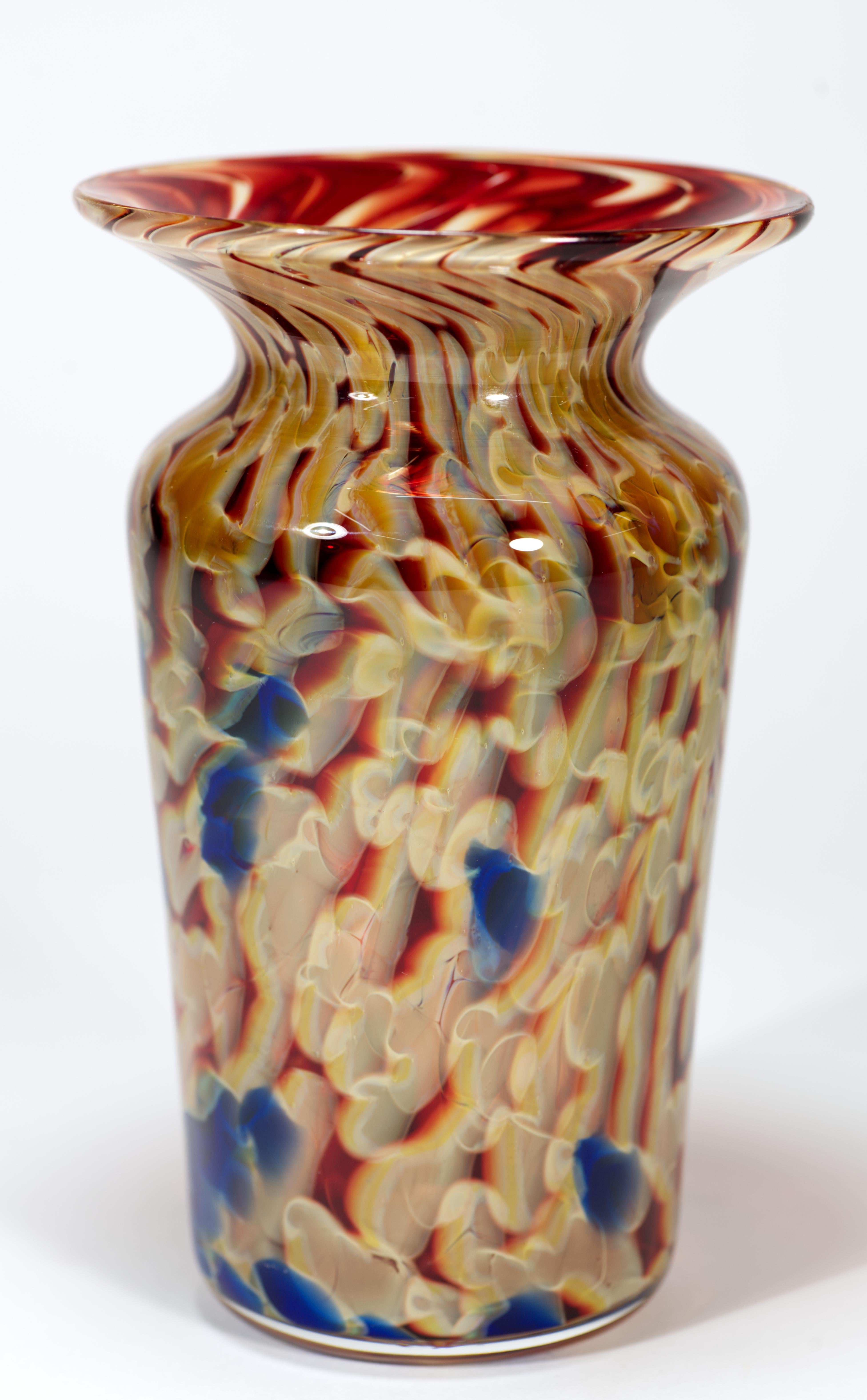 Post-Modern Joel O'Dorisio for Lost Angel Glass Bud Vase, American Studio Art Glass, 2005 For Sale