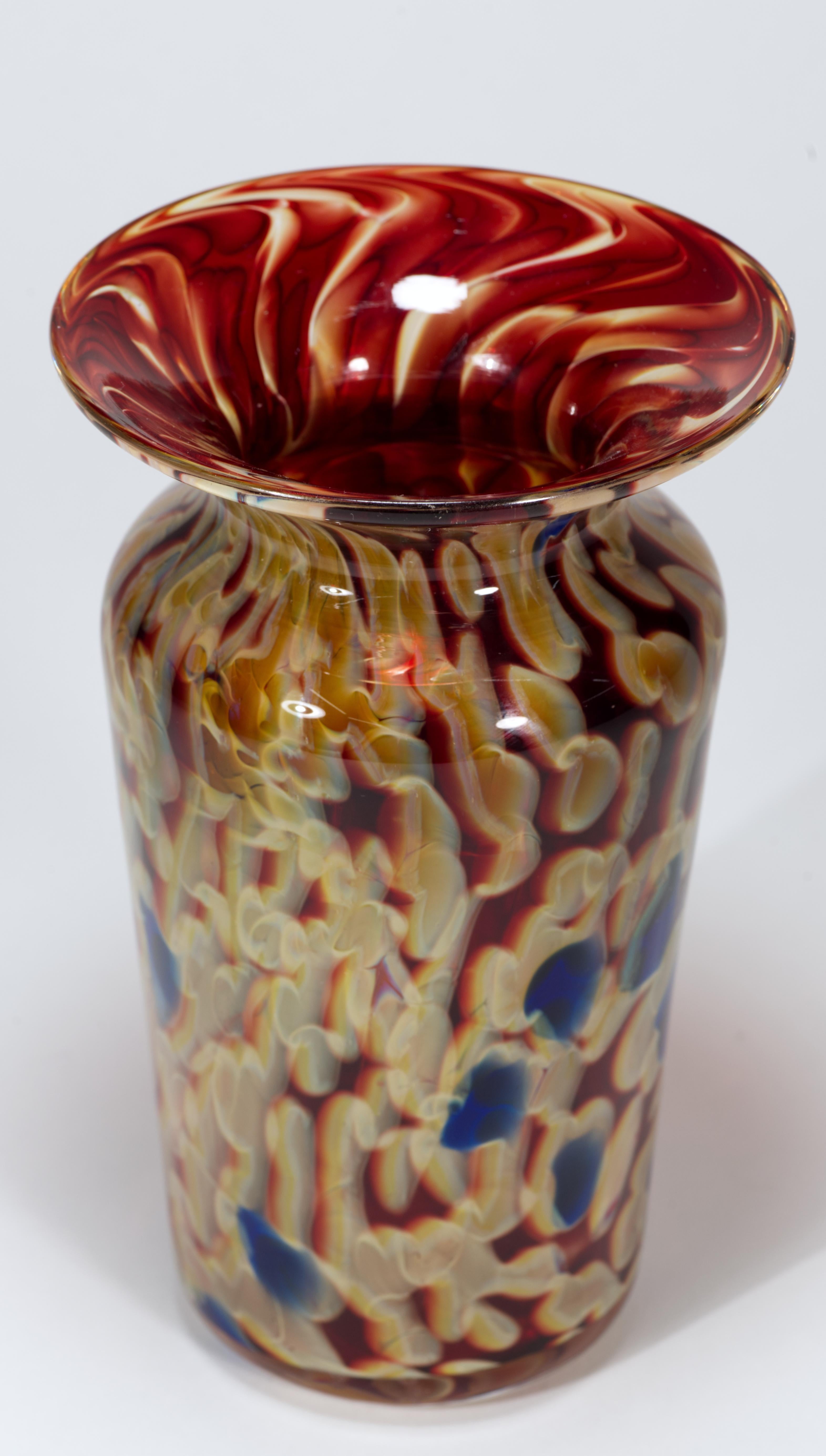 Joel O'Dorisio for Lost Angel Glass Bud Vase, American Studio Art Glass, 2005 In Good Condition For Sale In Clifton Springs, NY