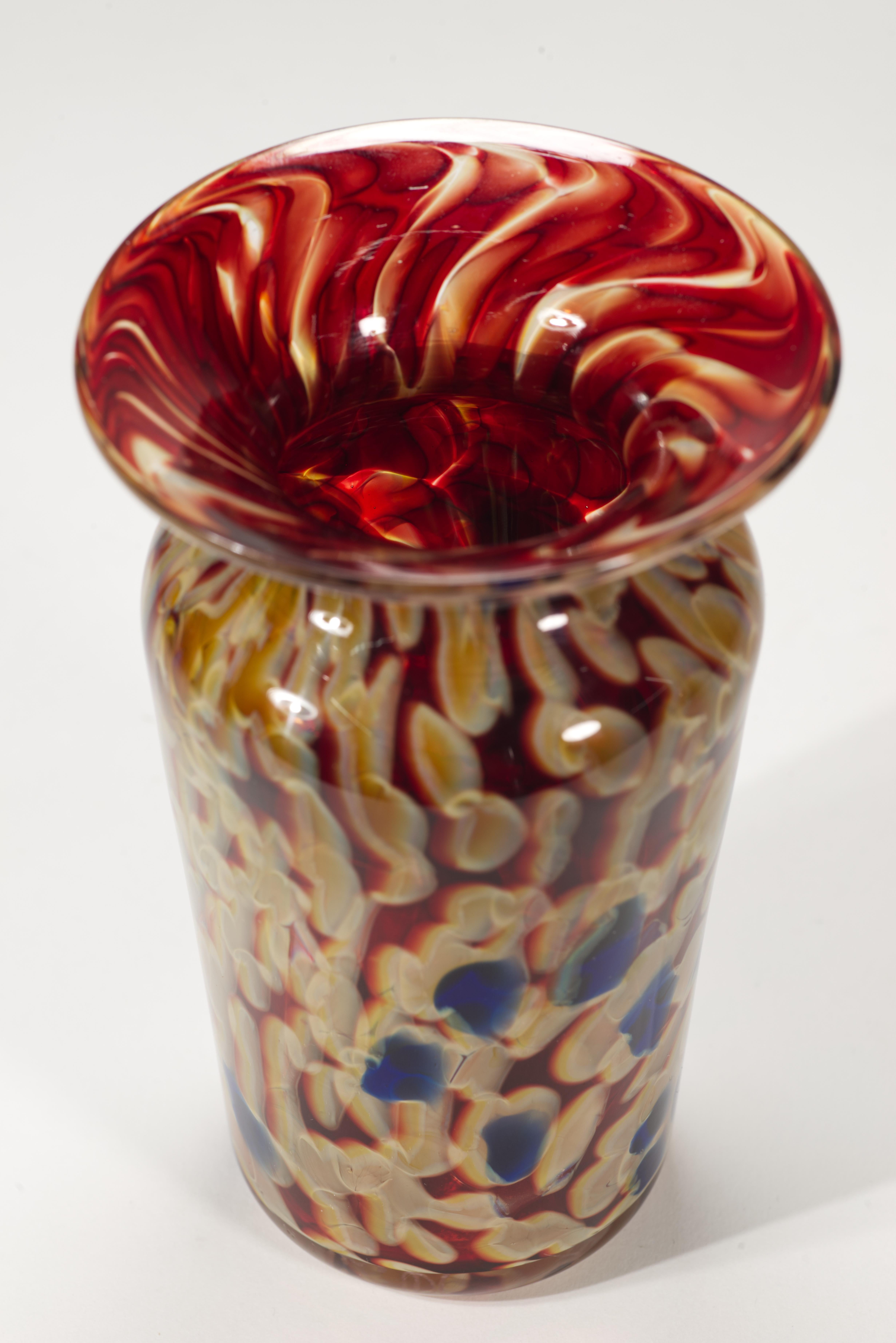 Contemporary Joel O'Dorisio for Lost Angel Glass Bud Vase, American Studio Art Glass, 2005 For Sale