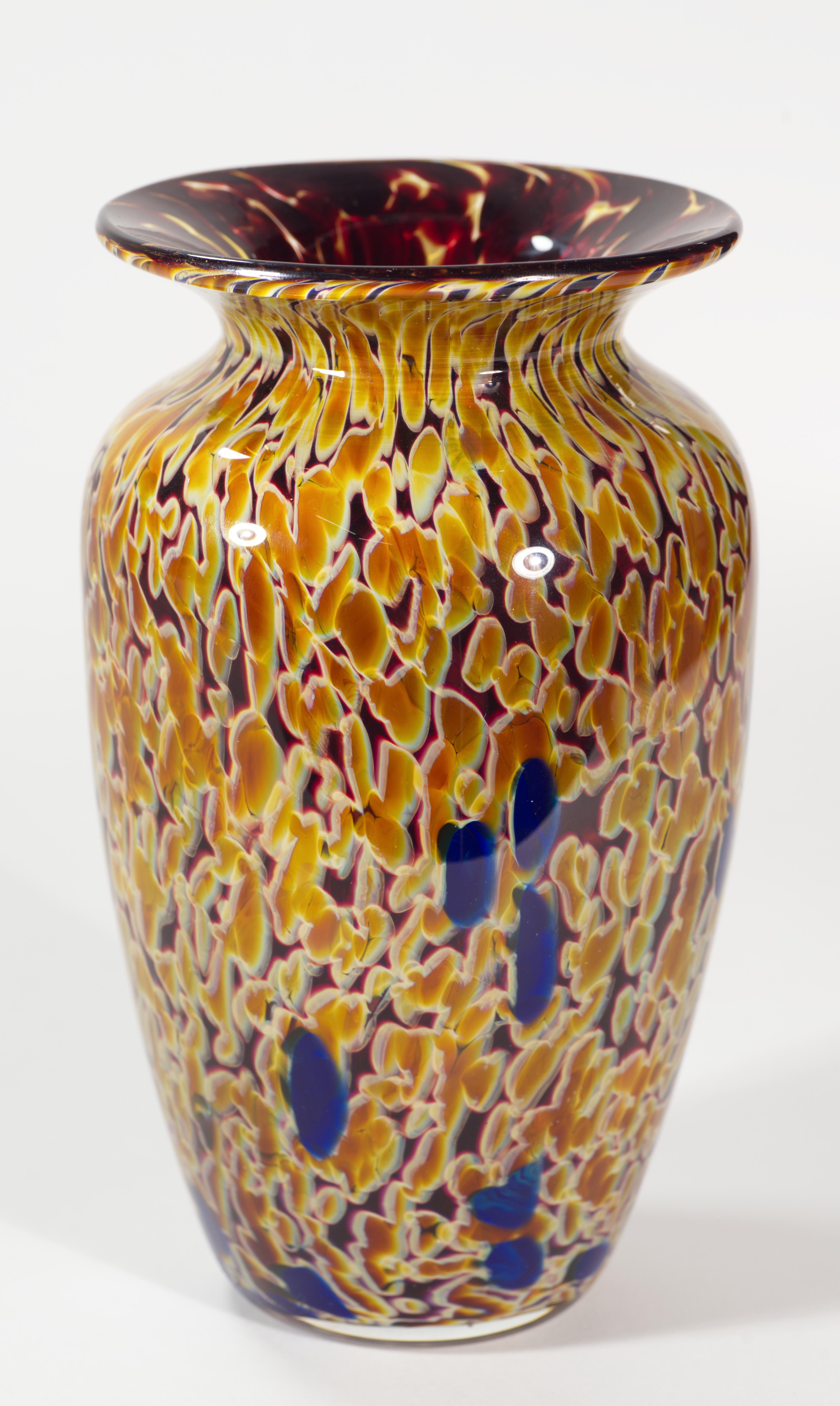 Postmoderno Joel O'Dorisio per Lost Angel Glass Vase, American Studio A Glass, 2003 in vendita