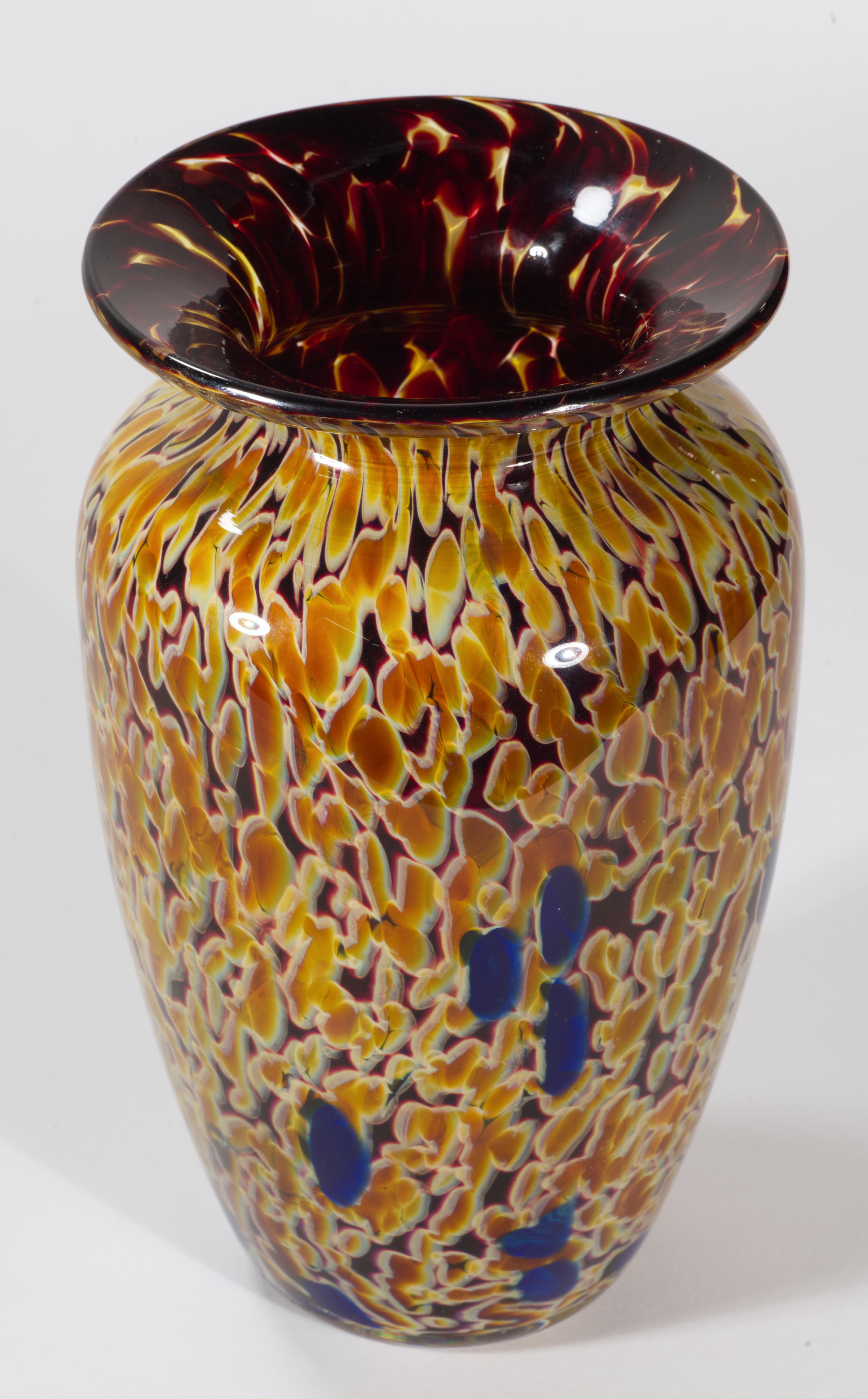 Americano Joel O'Dorisio per Lost Angel Glass Vase, American Studio A Glass, 2003 in vendita