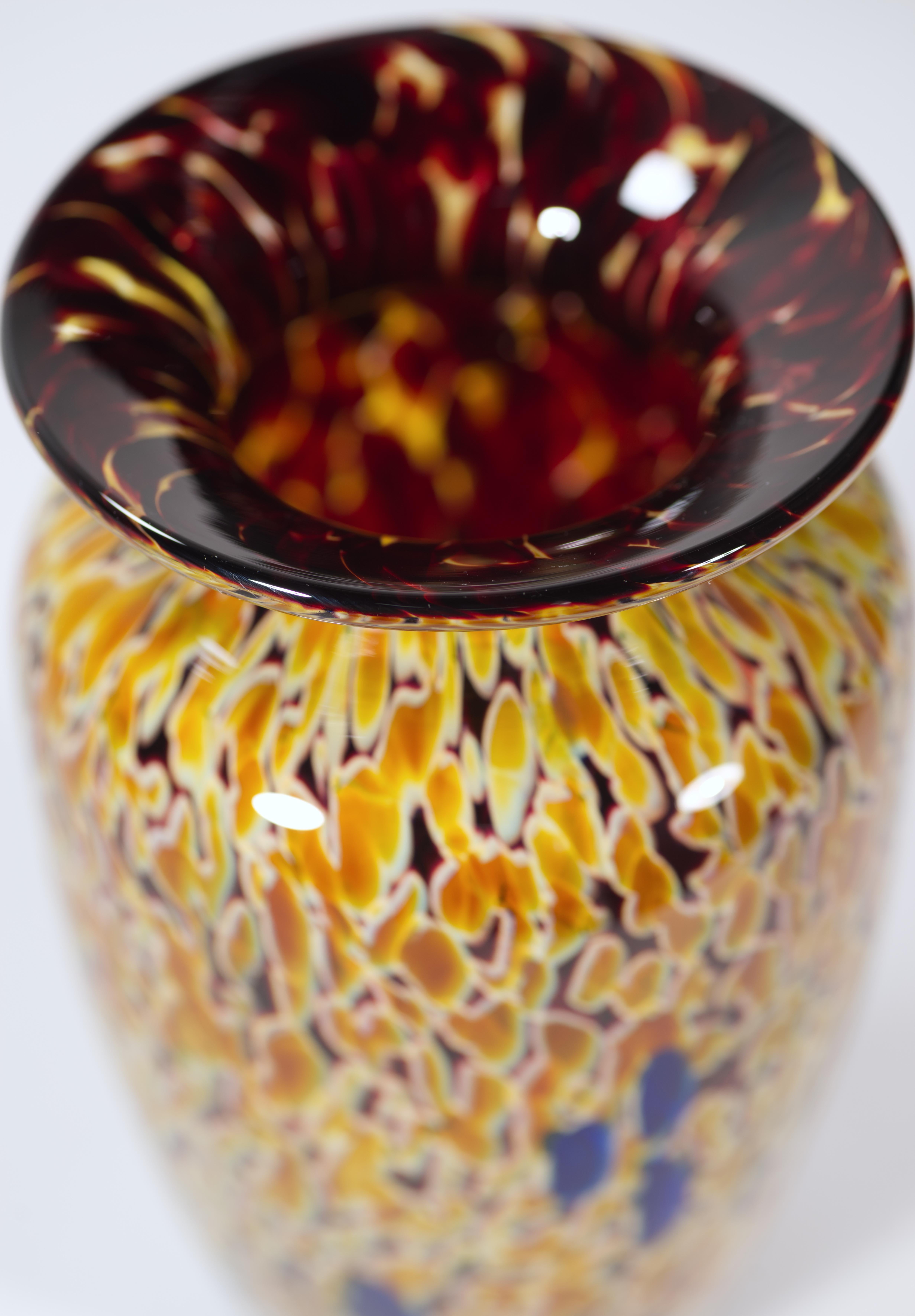 Fatto a mano Joel O'Dorisio per Lost Angel Glass Vase, American Studio A Glass, 2003 in vendita