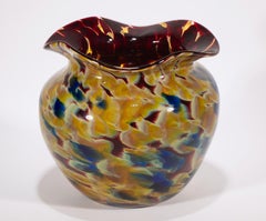 Joel O'Dorisio for Lost Angel Rounded Glass Vase, American Studio Art Glass