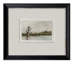 Believing in Nymphs - II  (fly fishing, marsh grasses, blue waters)