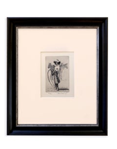 Lily of the West 27/72 (Etching, cowgirl, attitude, horses)