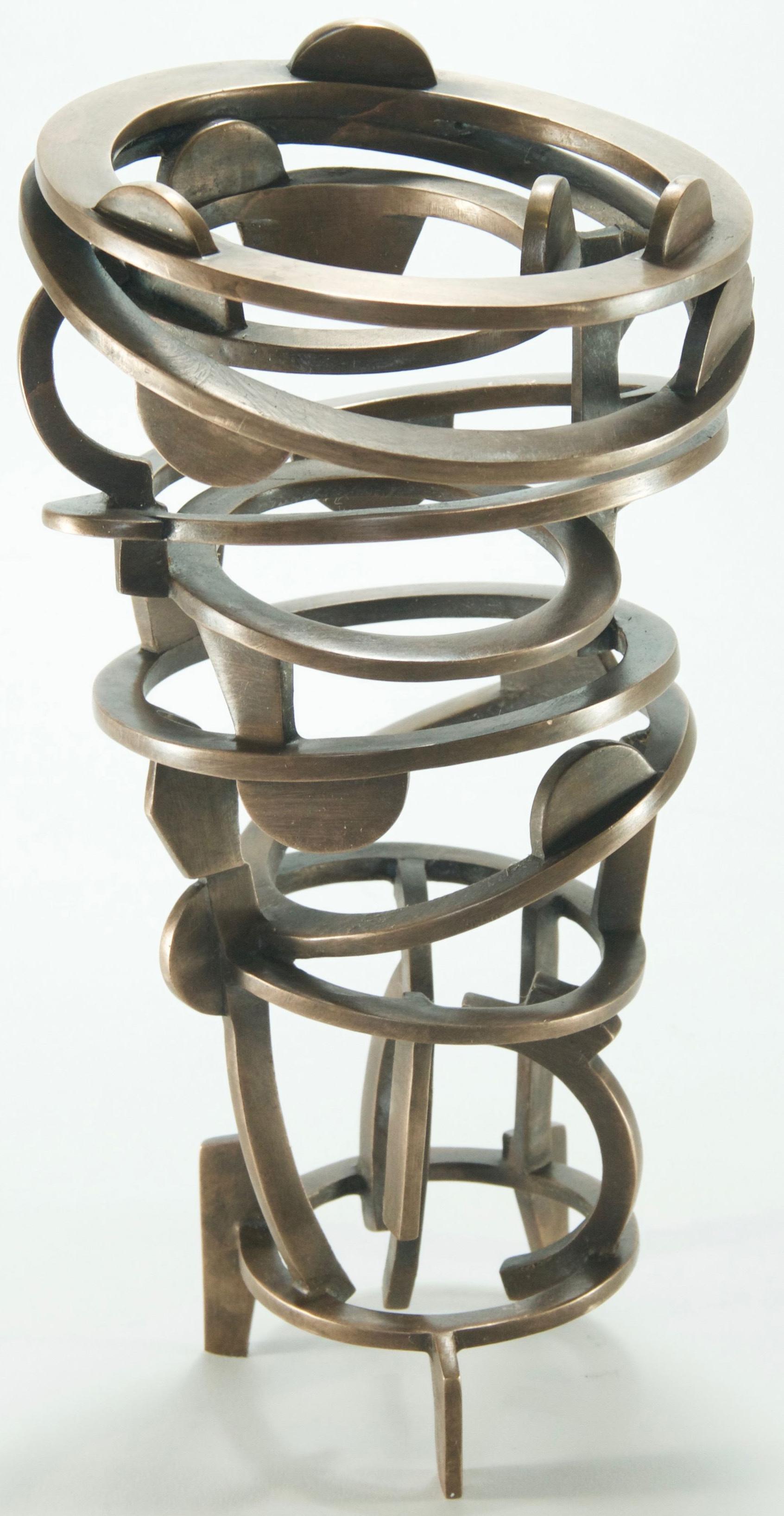 Bronze Twister - Sculpture by Joel Perlman