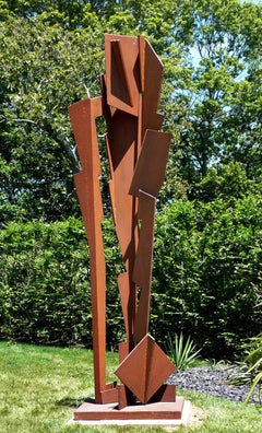 "Sky Ryder" Abstract, Industrial, Steel Metal Outdoor Sculpture