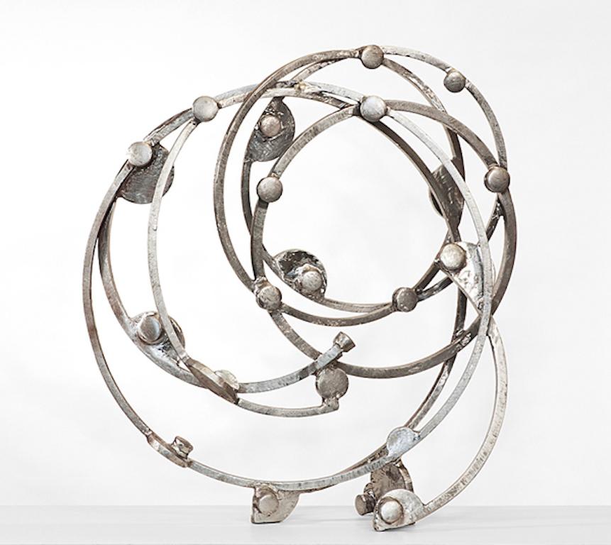 Steel Circle - Sculpture by Joel Perlman