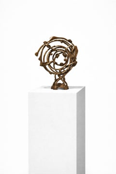 "Study for Road Racer" Joel Perlman, Modernistisch, Kinetisch, Abstrakt, Patina, Metall