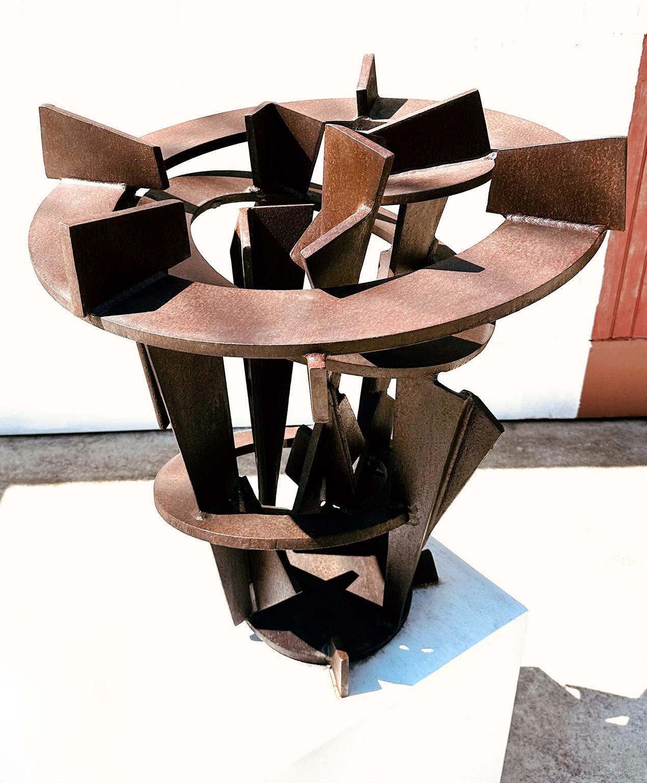 Grande sculpture abstraite en acier de Joel Perlman en vente 1