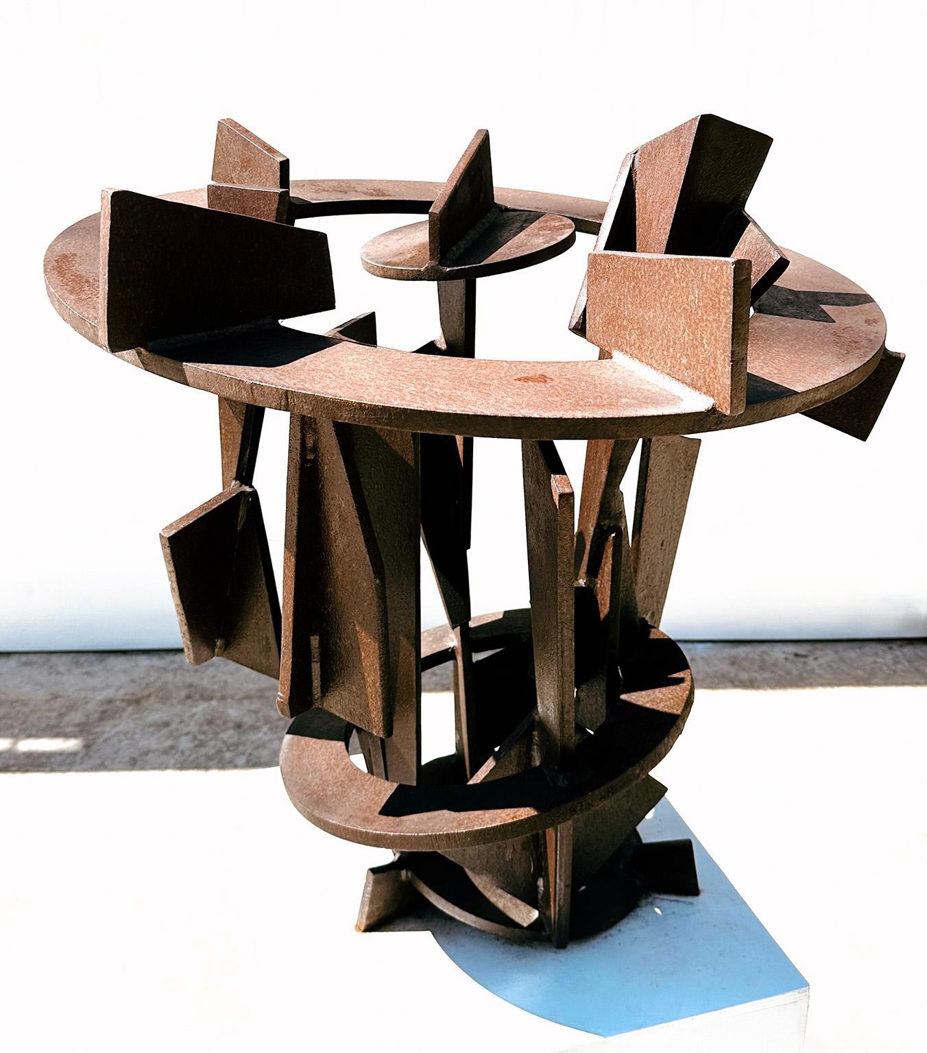 Grande sculpture abstraite en acier de Joel Perlman en vente 2