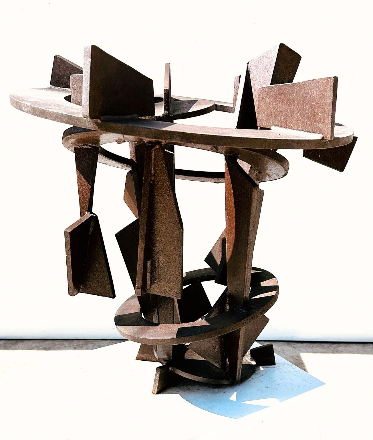 Grande sculpture abstraite en acier de Joel Perlman en vente 3
