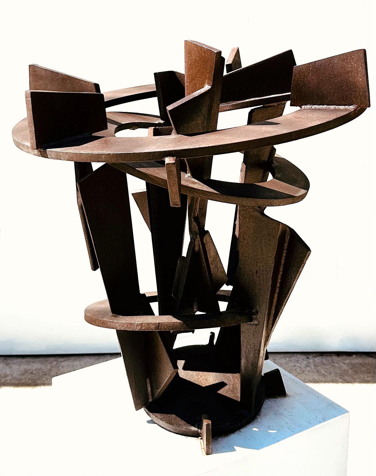 Grande sculpture abstraite en acier de Joel Perlman en vente 4