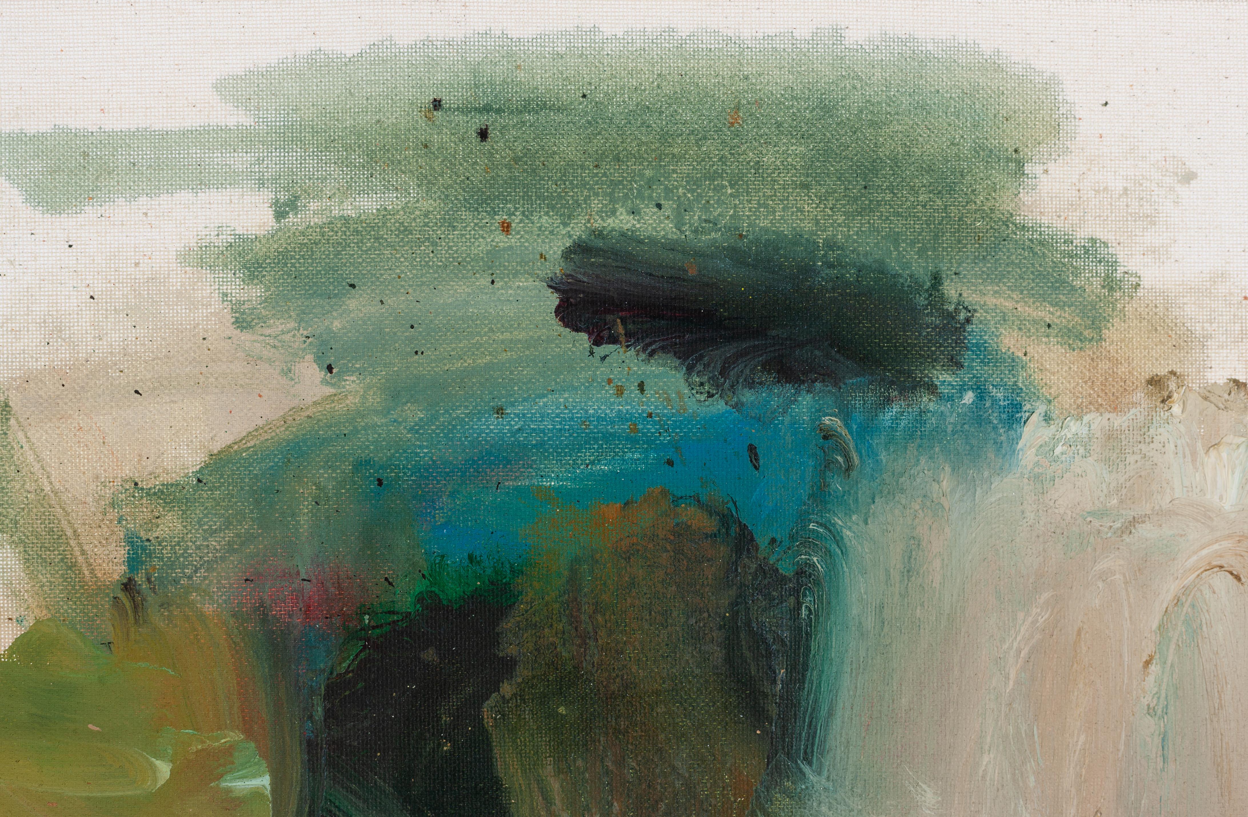 Cake and Beggar's Bread - Brown Abstract Painting by Joel Sager