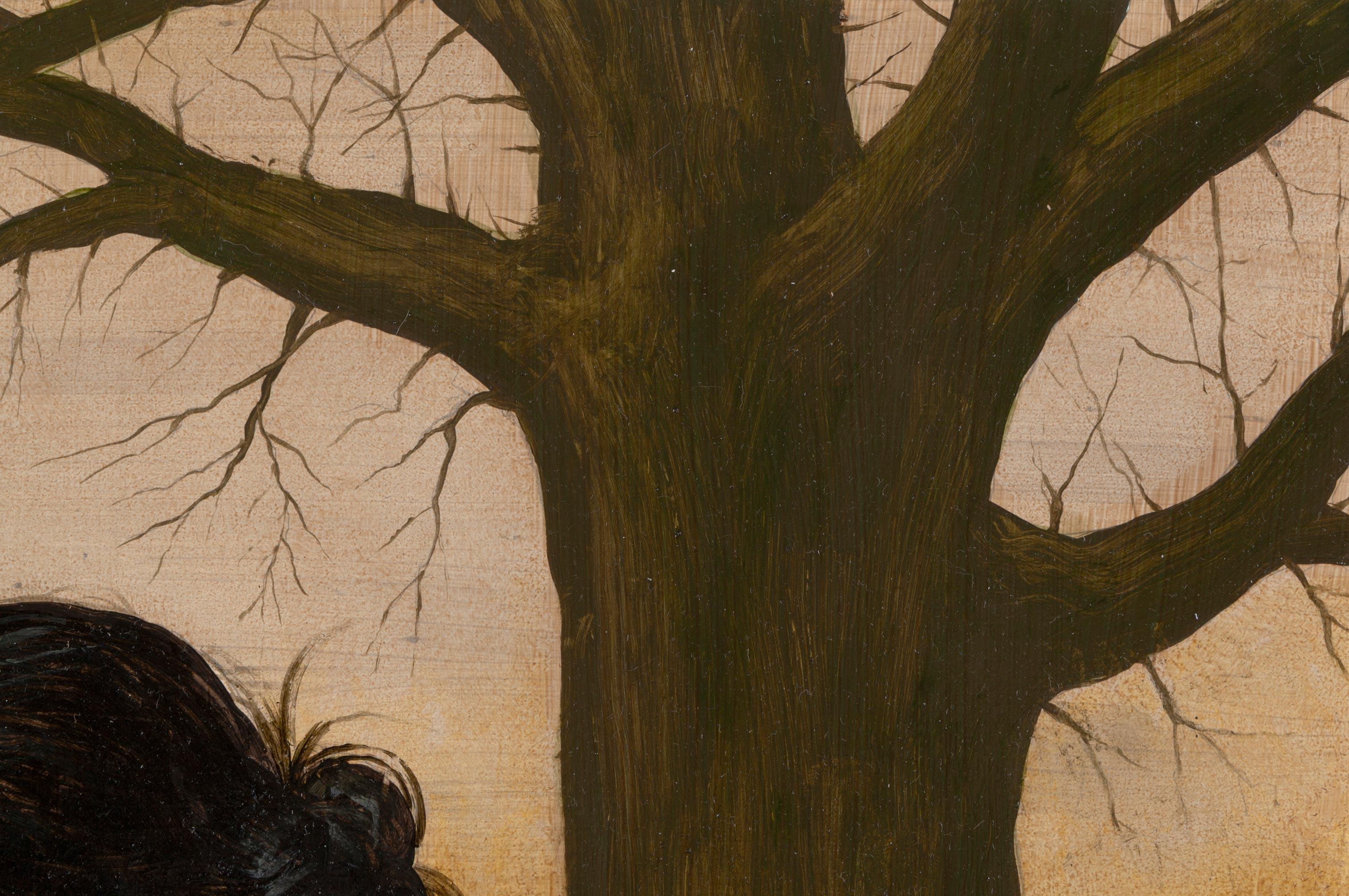 Vorher (Braun), Figurative Painting, von Joel Sager