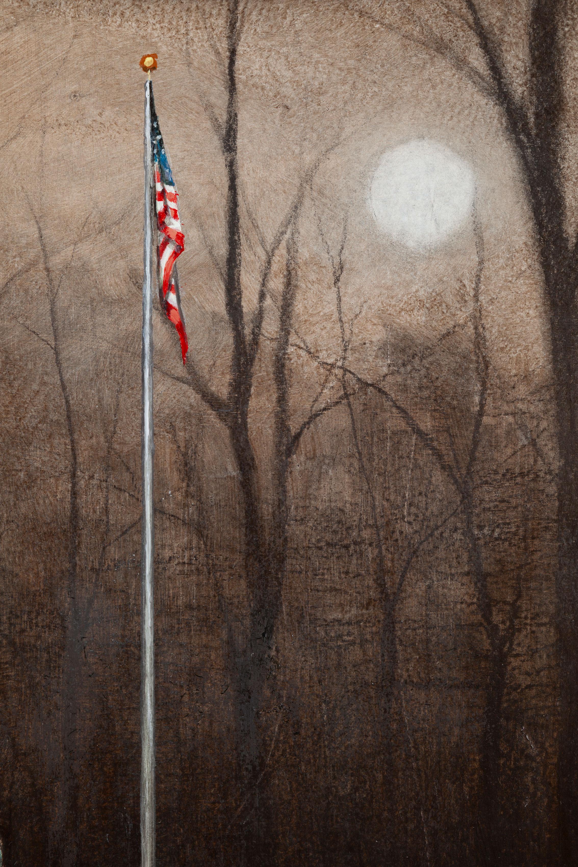 Lamm zur Schlachtbank (Schwarz), Figurative Painting, von Joel Sager