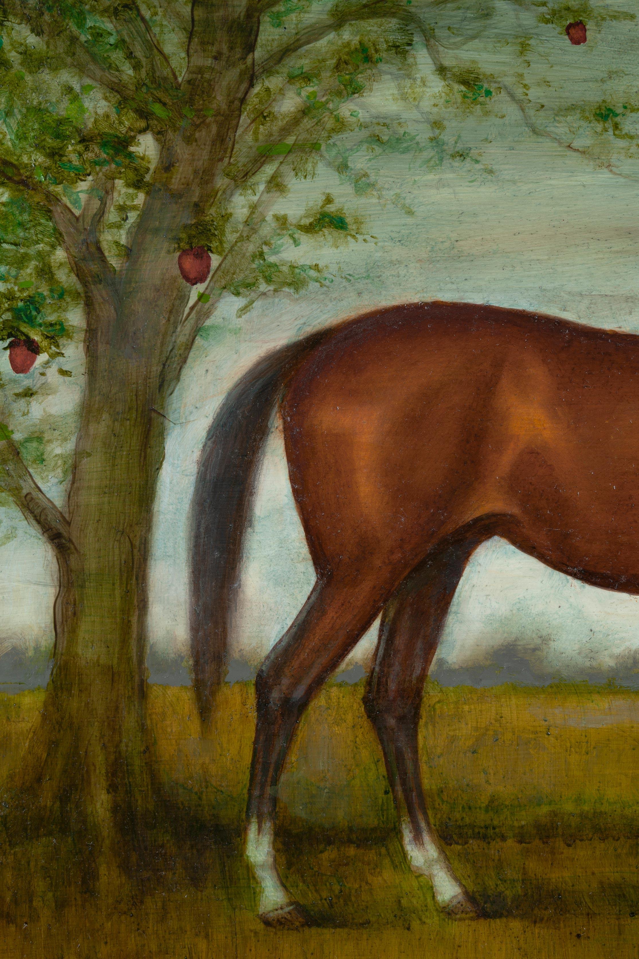 Orchard Mare - Contemporary Painting by Joel Sager